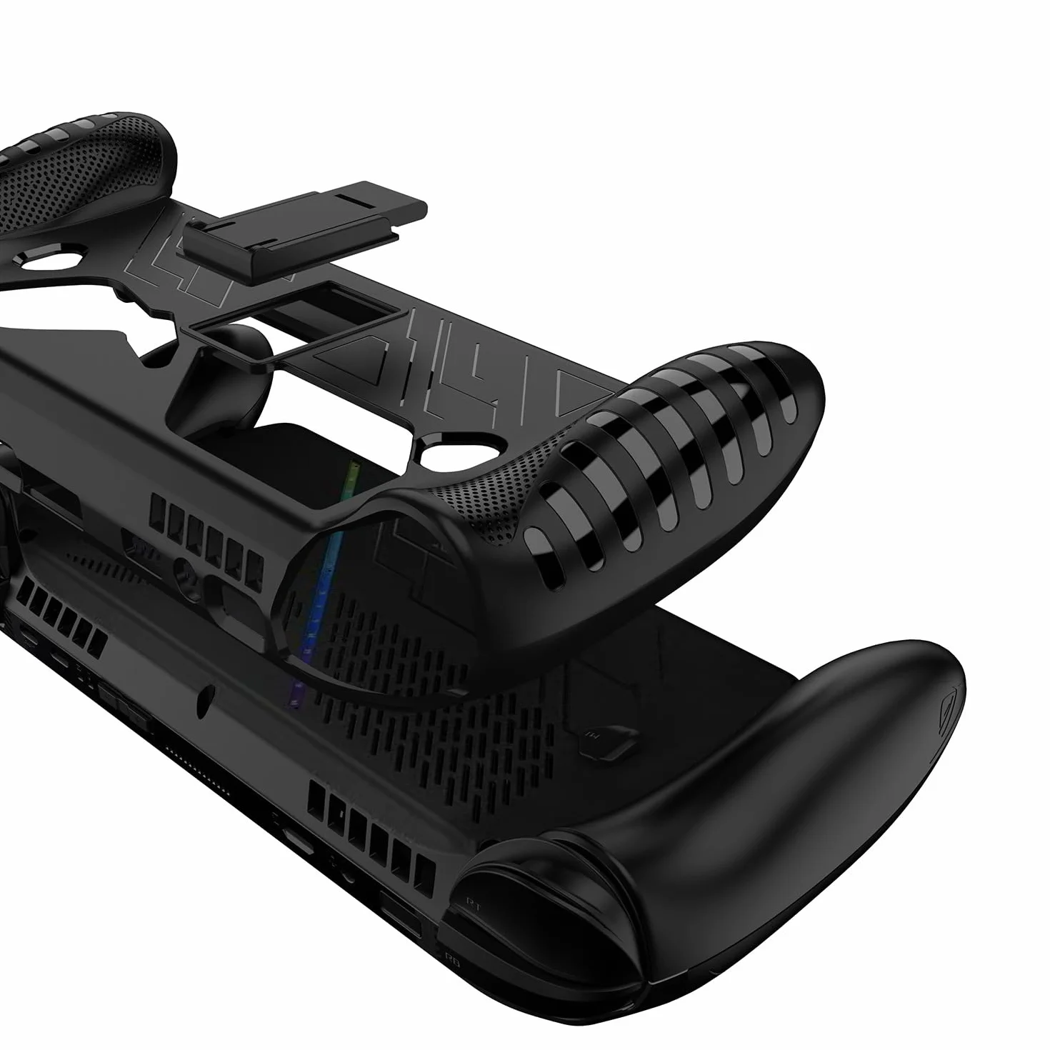 Etui ochronne do ROG Xbox Ally/Xbox Ally X, odporne na wstrząsy, antypoślizgowe, pełna ochrona, pokrowiec, powłoka TPU z podpórką, ręczne akcesoria do gier (czarne)