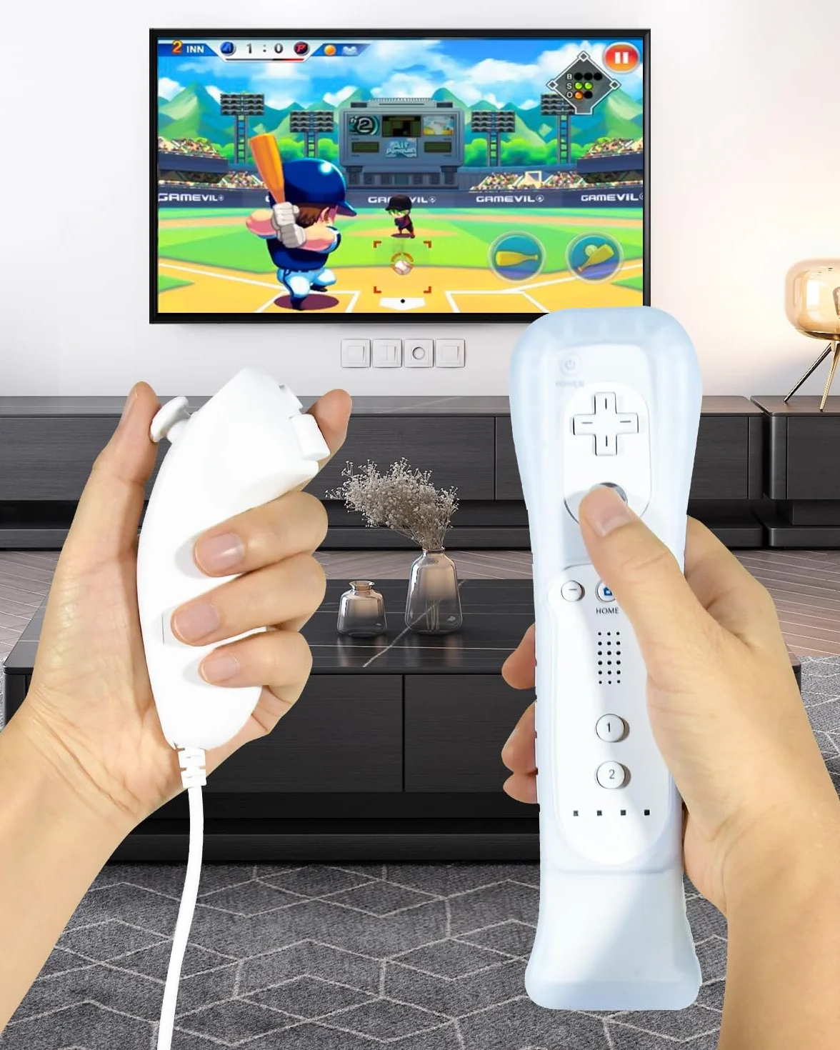 TechKen 2 x adapter Motion Plus z silikonowym czujnikiem do zdalnego sterowania Wii