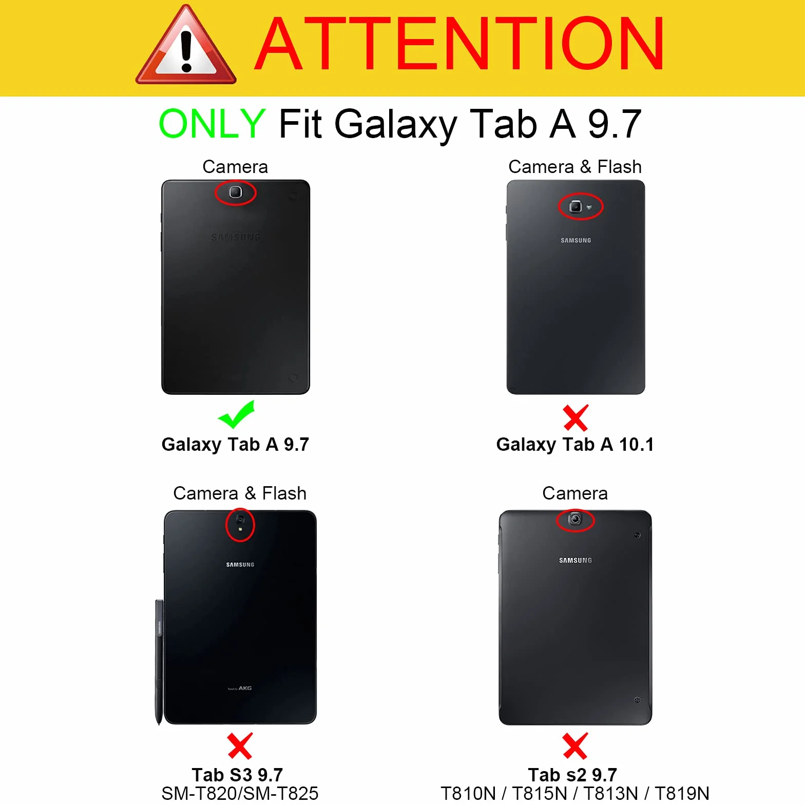 FINTIE Etui Slimshell do tabletu Samsung Galaxy Tab A 9,7 cala SM-T550 - super cienkie, lekkie etui z funkcją automatycznego uśpienia/budzenia, Czarny, Galaxy Tab A 9.7
