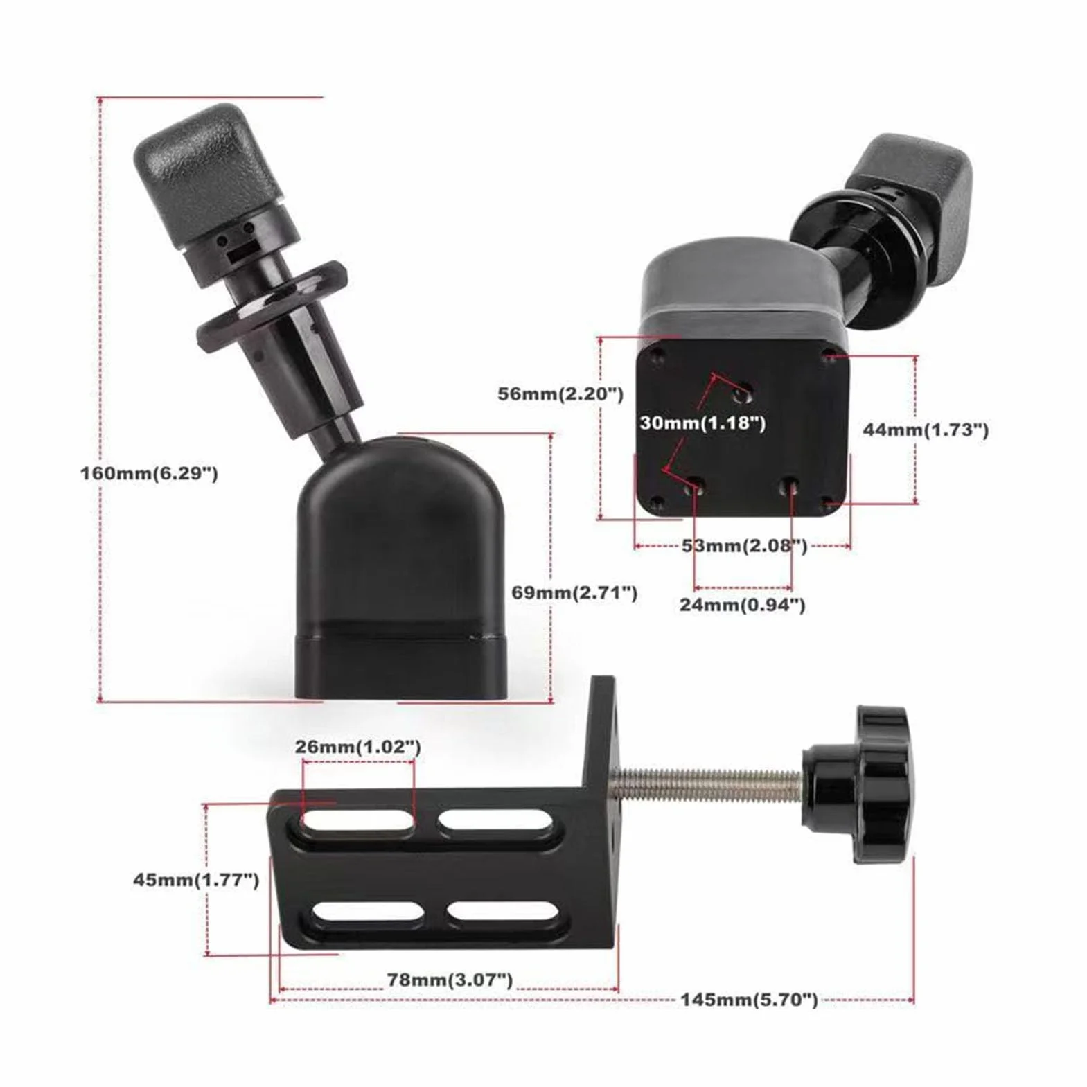 Hamulec Ręczny USB do Komputera, Aktualizacja do Gier Wyścigowych SIM Symulowany Hamulec Ręczny do G27 G29 G920 T300, Zawiera Zacisk, Kompatybilny z Euro Truck Simulator 2 i