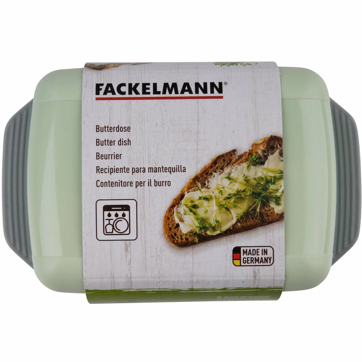 FACKELMANN 33005A maselniczka 165 x 105 mm jasnoszara miętowa zieleń