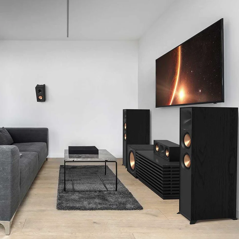 Klipsch Głośnik Stojący, Czarny, 400 W, 25.4 x 45.72 x 101.6 cm; 22.23 kg