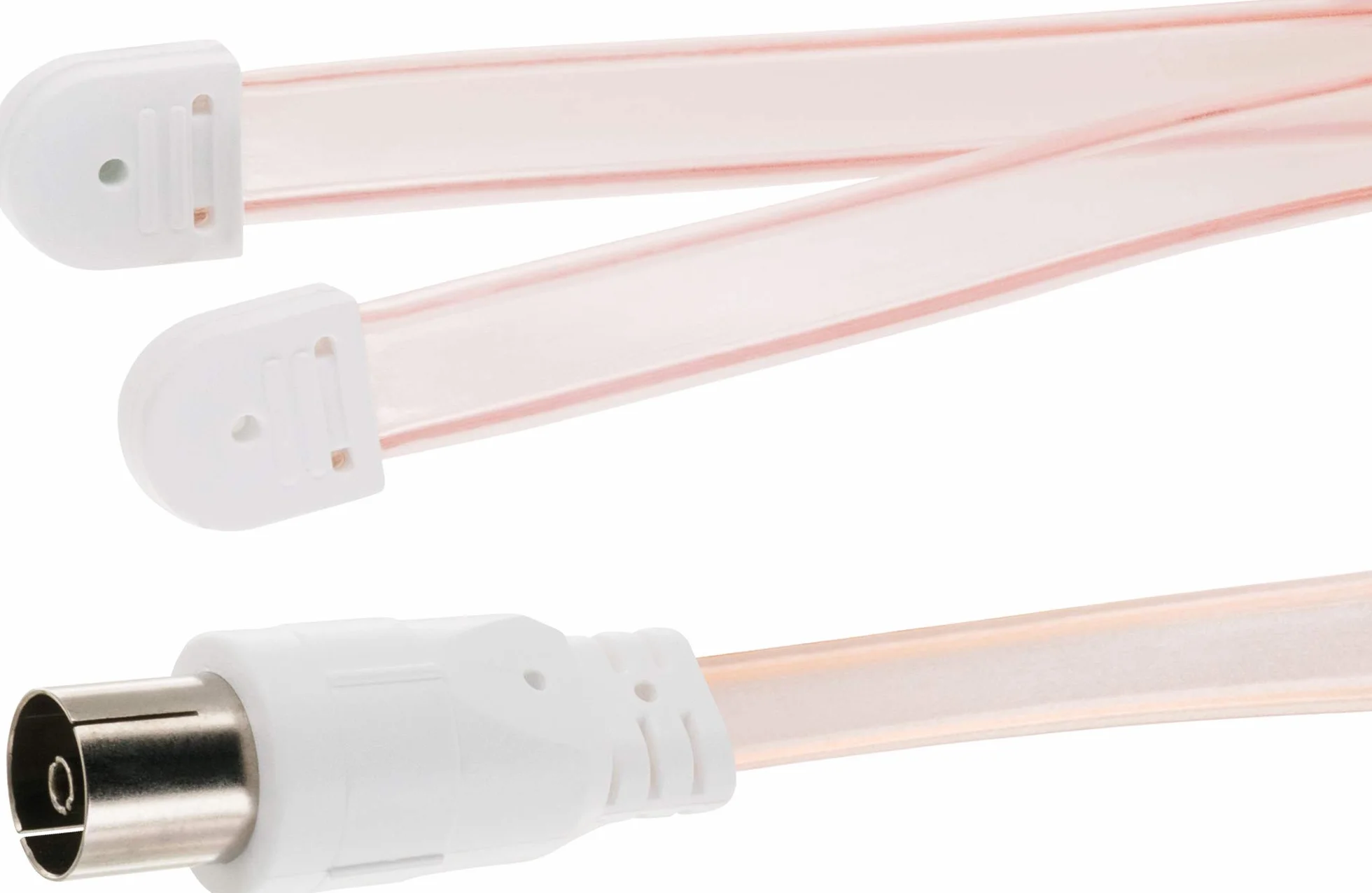 SCHWAIGER 20396 UKW FM antena rzucana, antena radiowa, antena pokojowa, odbiornik HiFi, system stereo, radio, odbiór radia, przezroczysta, 1,8 m