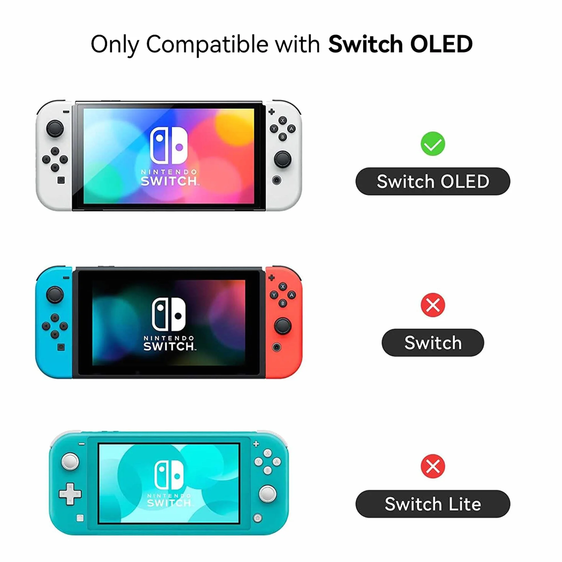 Etui ochronne GeekShare na przełącznik OLED Twarda obudowa ochronna Wąska obudowa kompatybilna z Switch OLED - Lily of The Valley