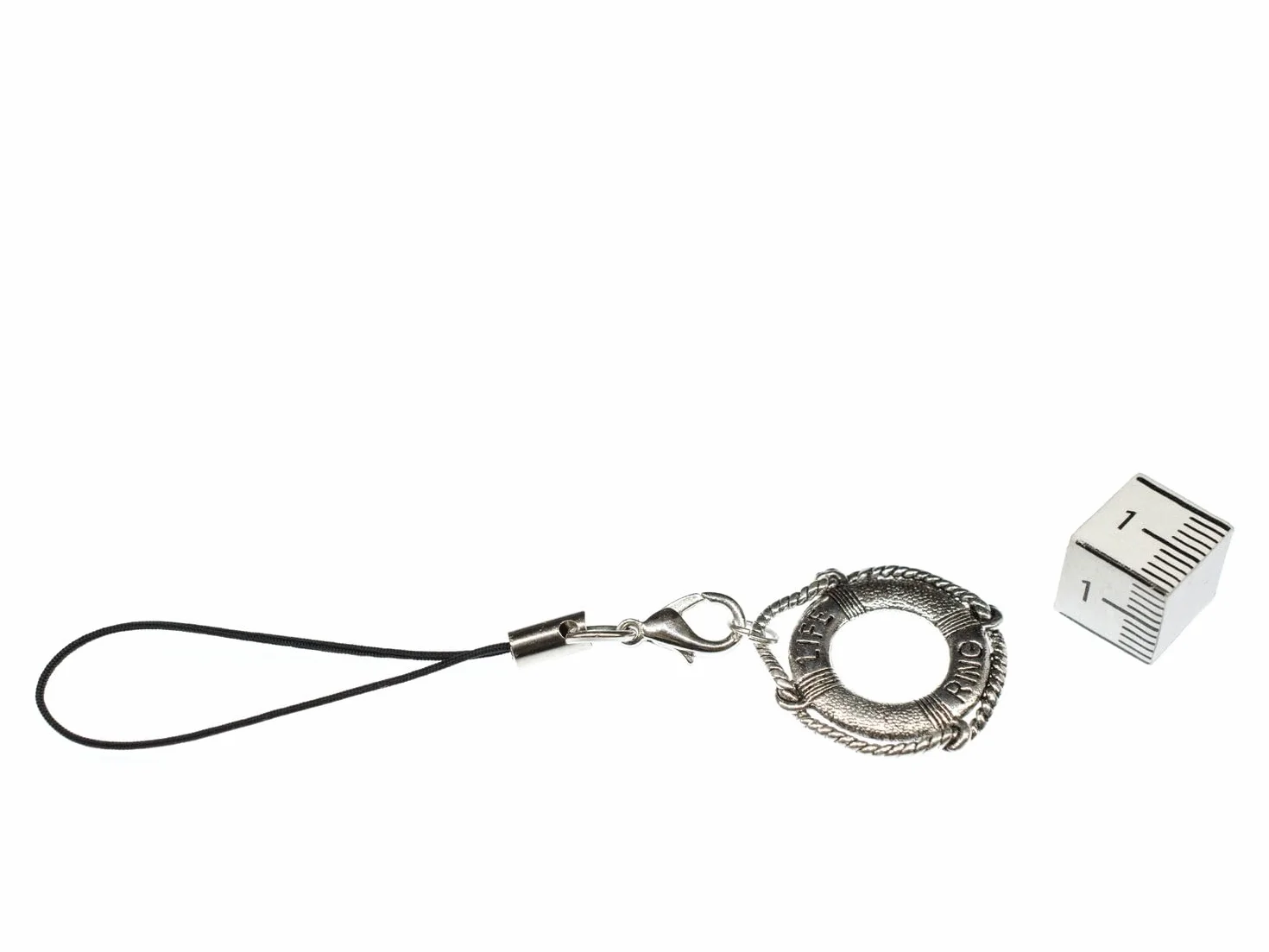 Miniblings Life Ring Belt Mobile Cell Phone Charm Wisiorek Statek Ratownik Morze
