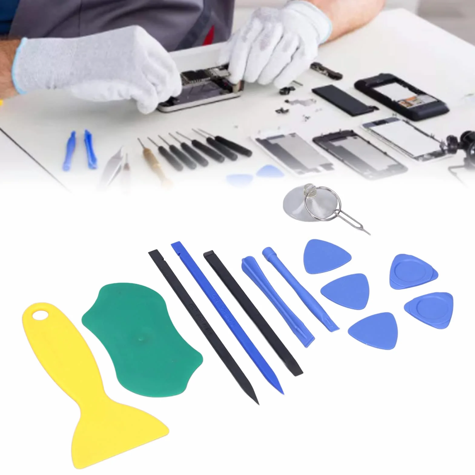 Podważ Narzędzia do Elektroniki Spudgers Pcv Narzędzie do Naprawy Elektroniki Pcv Plastikowe Spudger Otwarcie Wścibski Barngular Arkusz Przyssawka Zestaw
