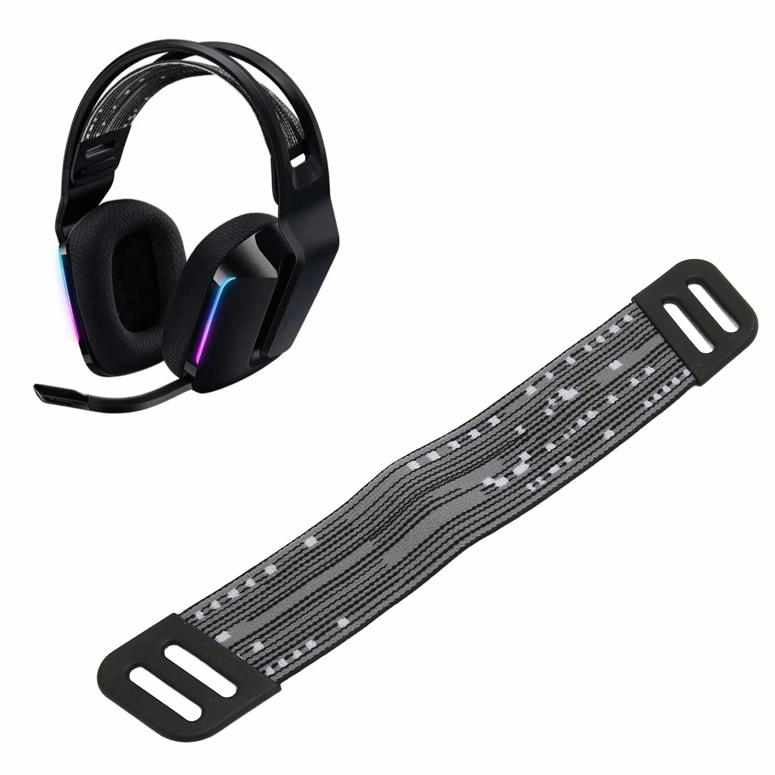 Paski z Pałąkiem na głowę do Słuchawek G733, Wymienne Opaski na głowę do Przewodowego Zestawu Słuchawkowego do Gier G733 Wireless G335 (Bewinneragknqf56i2-11)