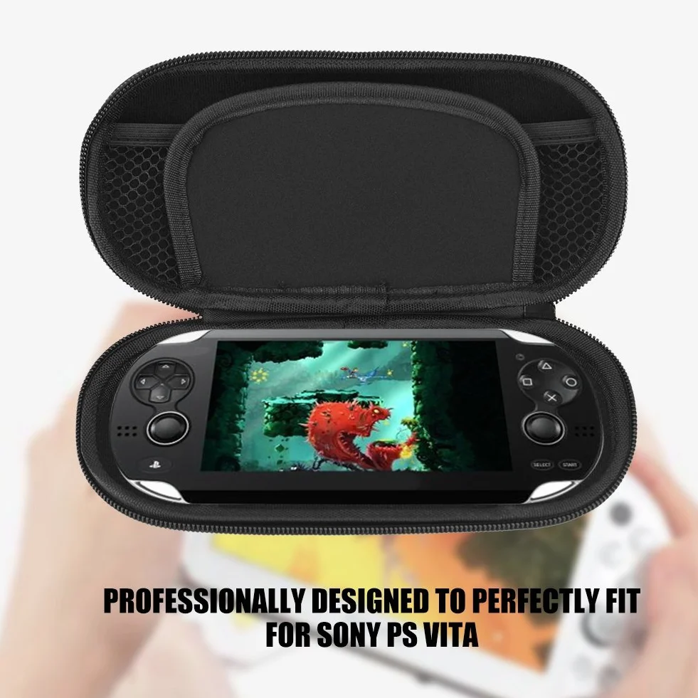 Fosa Wodoodporny pokrowiec ochronny Carry Pouch, torba podróżna, walizka do przechowywania Sony PS Vita, akcesoria słuchawkowe (niebieski)