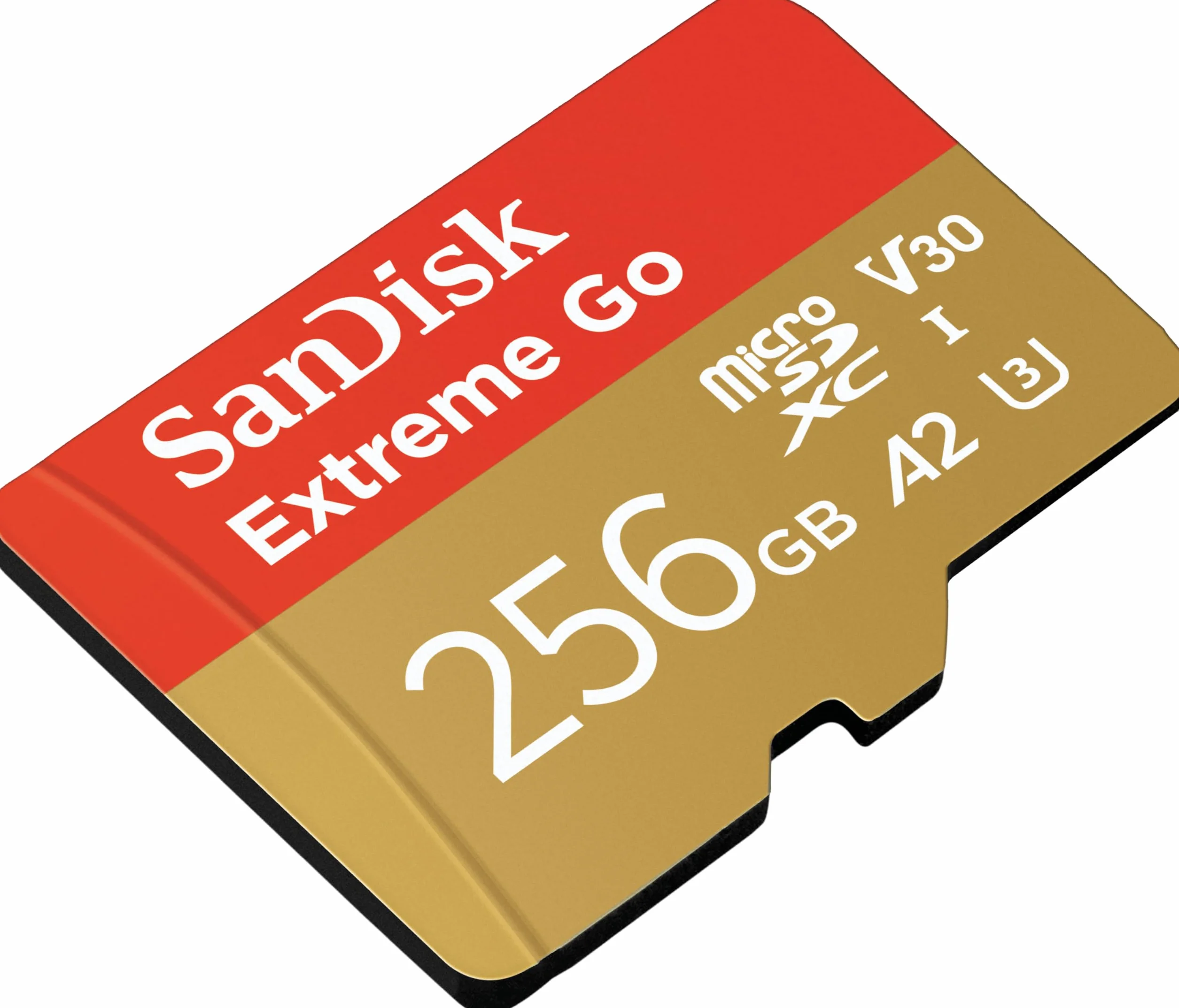 SanDisk Extreme Go karta micro SDXC + adapter SD 256 GB (do urządzeń z systemem Android, konsol do gier, dronów, kamer akcji, UHS-I, do 200 MB/s, V30, 5K, 4K, UHD, Rescue PRO, klasa 10, U3) dla Amazon