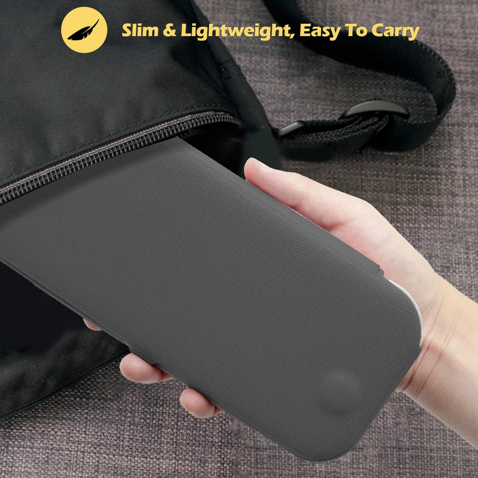 Procase Obudowa z Klapką do Nintendo Switch Lite 2019, Ochronna Zdejmowana Skrzydła + 2 Folia Ekranu, Łatwa Instalacja, Minimalistyczna i Trzeźwa