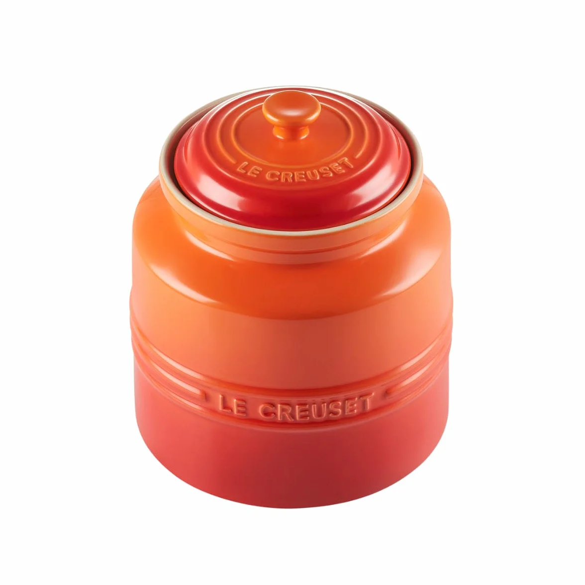 Le Creuset Emaliowany Kamionkowy Słoik na Ciasteczka 2,4 L Płomienny