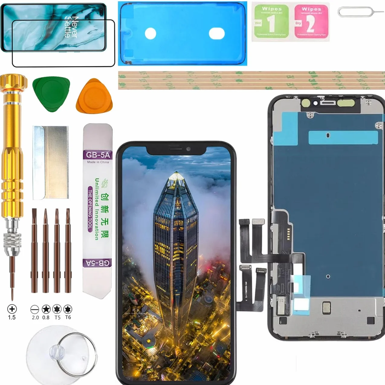 (Incell/IC Transplant) Zespół wyświetlacza LCD dla iPhone 11 A2221, A2111, A2223 zestaw do wymiany ekranu