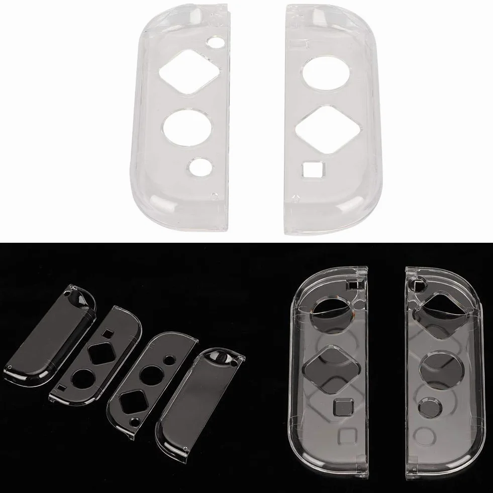 Przezroczyste etui ochronne do kontrolera gier, zamiennik etui na kontroler kieszonkowy DIY do przełącznika, ochrona przed kurzem/zadrapaniami do Gamepad