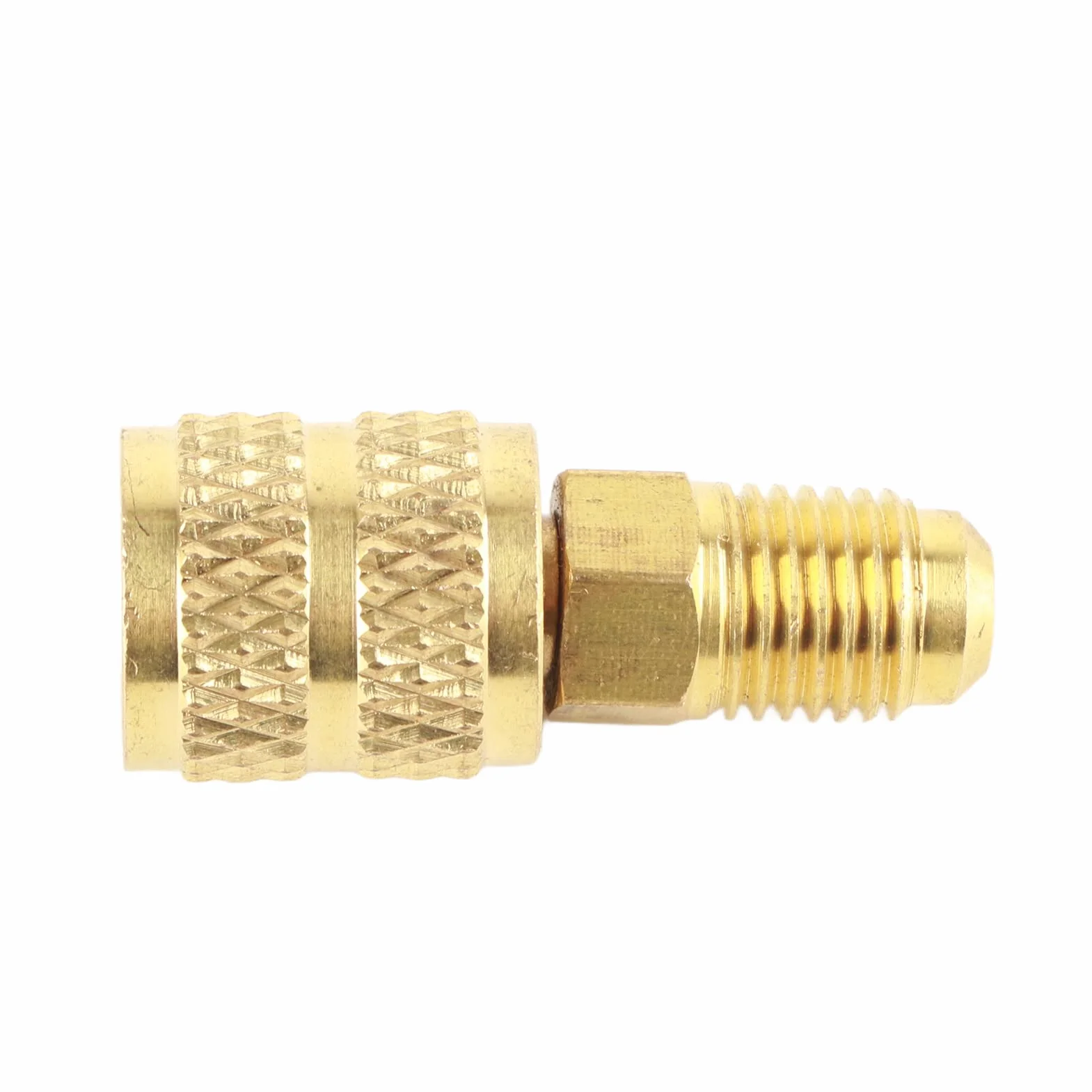 Wysokiej jakości adapter węża R410A, adapter klimatyzatora R410A, praktyczny stabilny serwis chłodzenia do klimatyzatorów R410A Mini Split (R410A zewnętrzny 1/4SAE wewnętrzny 5/16SAE)
