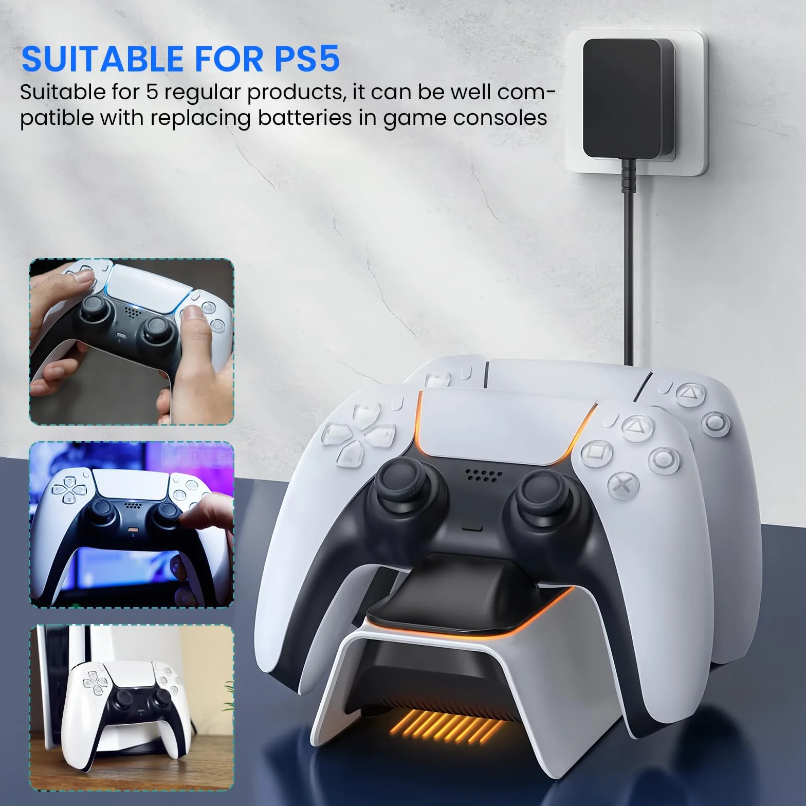 Akku do kontrolera PS5, 4000mAh 3.65V LIP1078 Battery-Akku, zamiennik Power PS5-Controller AkkuErsatz do kontrolera PS5-Playstation 5 DualSense bezprzewodowego