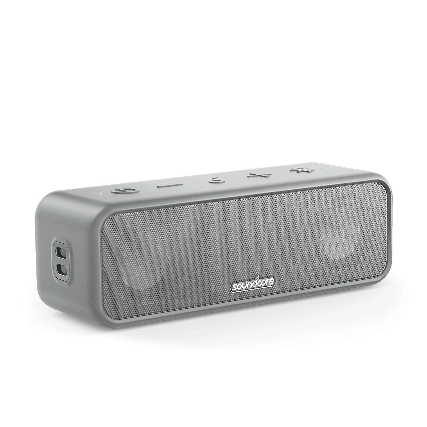 Soundcore 3 od Anker to głośnik Bluetooth ze stereo dźwiękiem, przetwornikami z czystą tytanową membraną, 24-godzinnym czasem odtwarzania, wodoodpornością IPX7 i technologią （Produkt odnowiony）