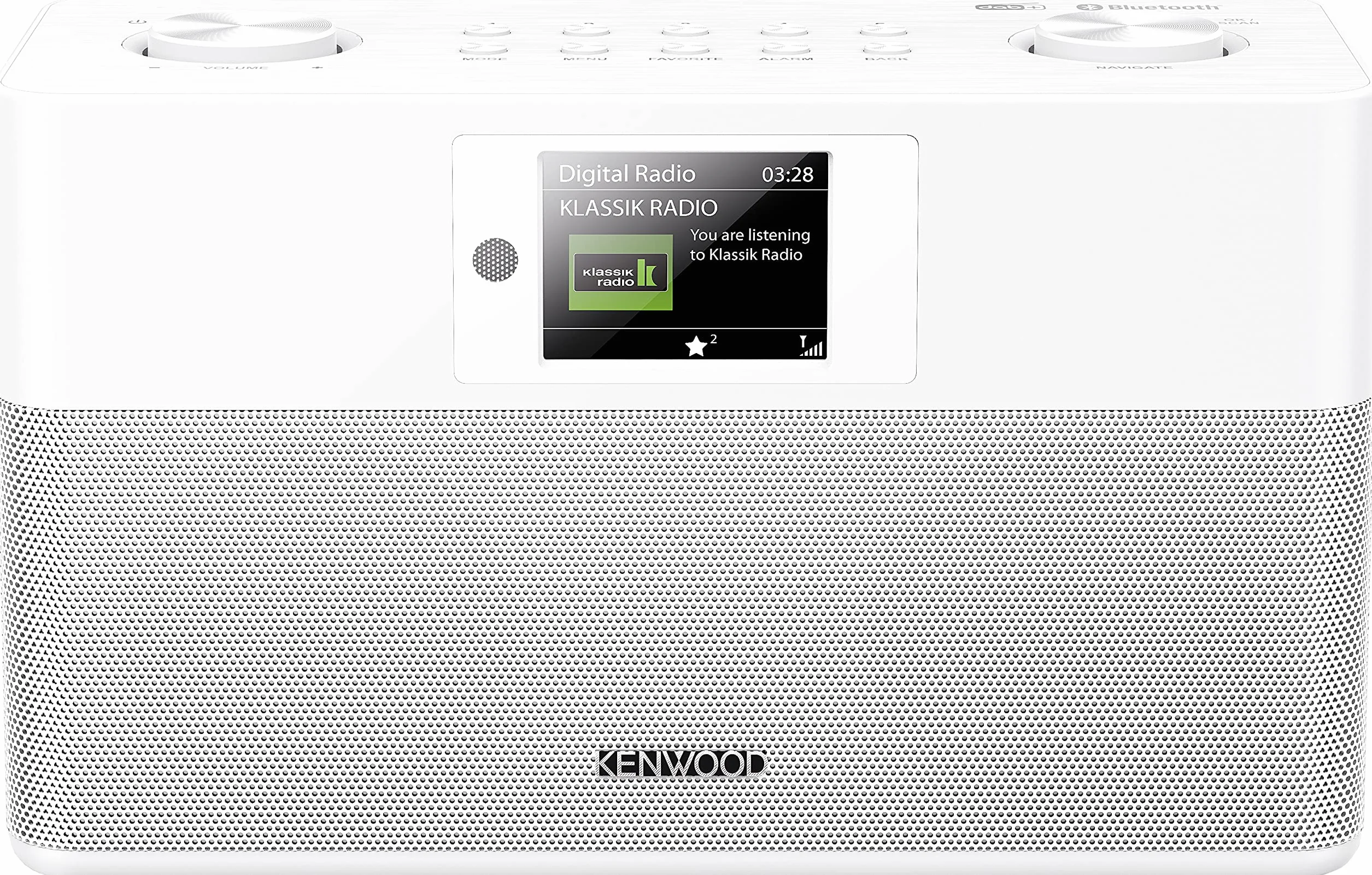 Kenwood CR-ST80DAB-W Głośnik Bluetooth, Biały, 2 x 10 W