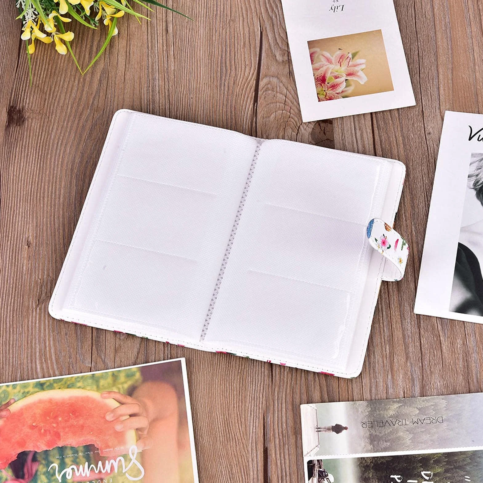 EBTOOLS Álbum de Fotos para Fujifilm Instax Mini, 96 Bolsillos, 3 Pulgadas, Blanco