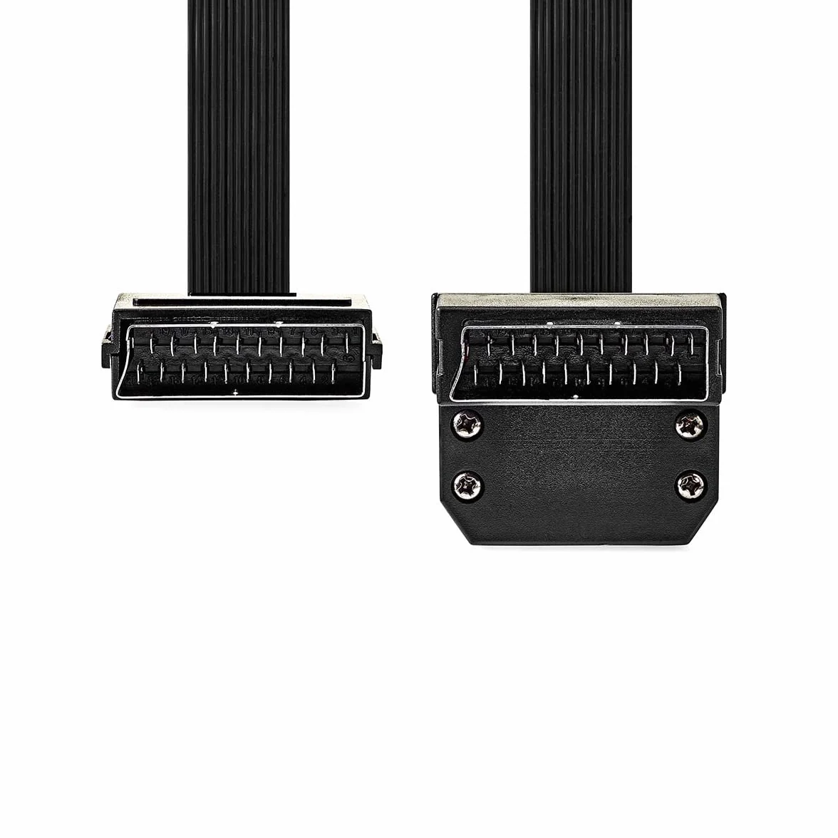 NEDIS Płaski kabel SCART Mac Ho - wtyczka SCART na Angul