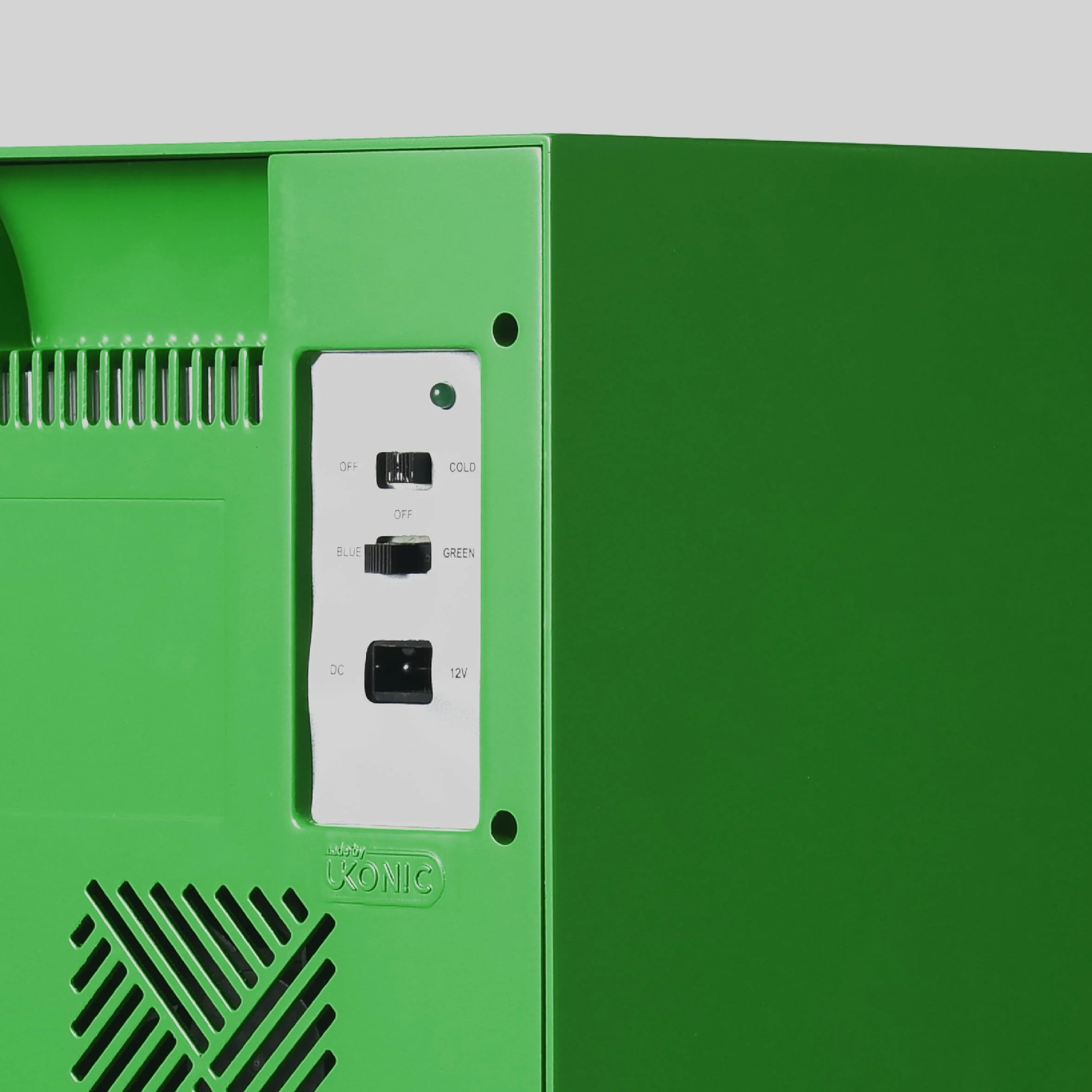 Ukonic Mini lodówka - Minecraft Creeper Cooler - pojemność 8 l - cicha - oświetlenie otoczenia - 220 V / 12 V