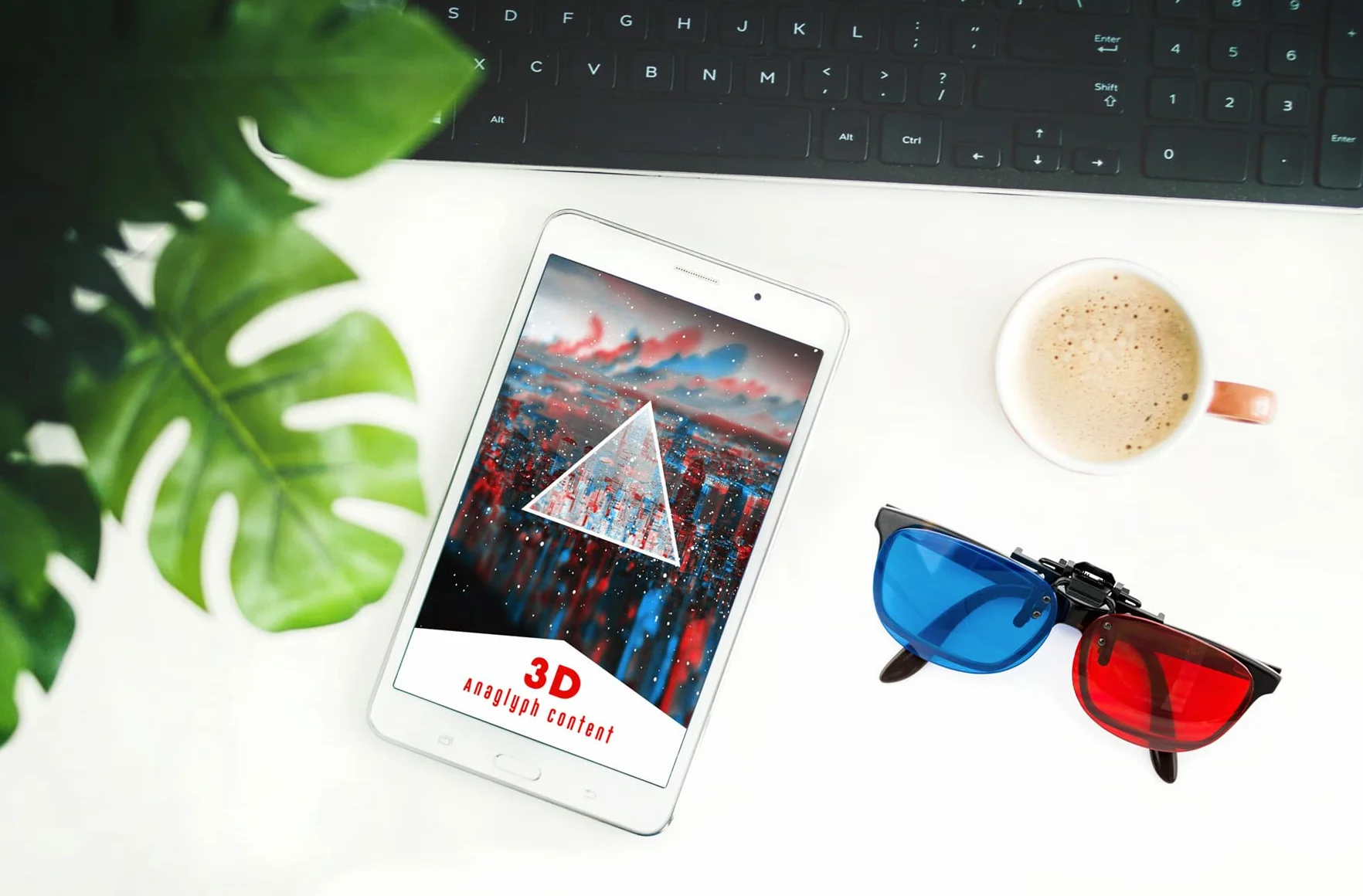 Okulary 3D czerwono-niebieskie Clip-On dla osób noszących okulary czerwony/cyjan (okulary anaglifowe 3D) gry komputerowe itp.