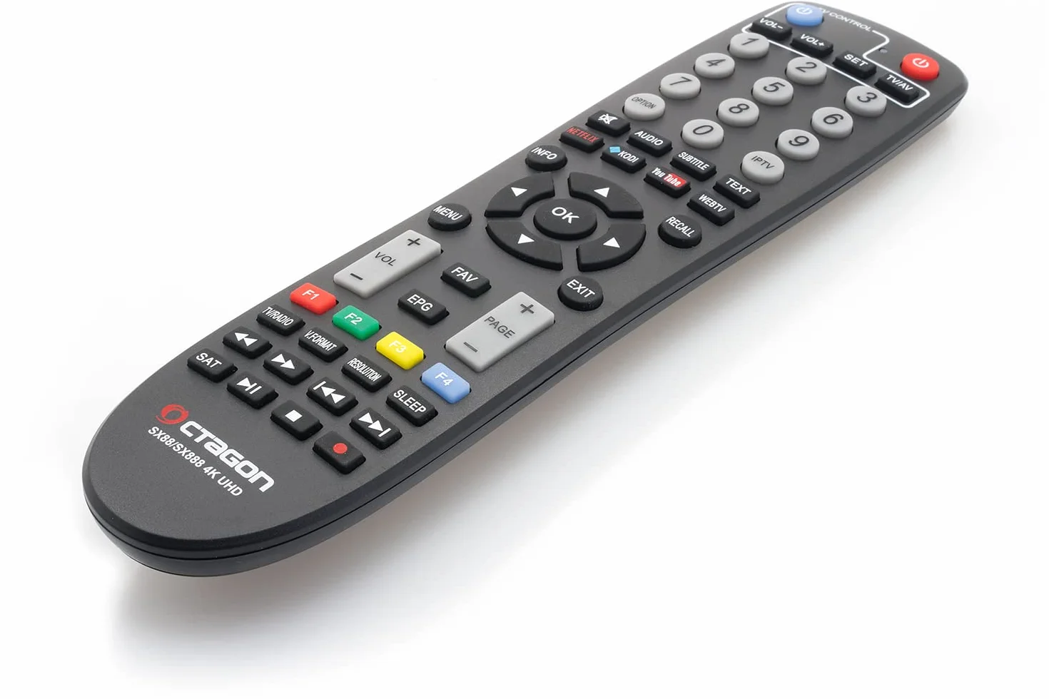 Octagon SX888 V2 (wersja 2) 4K UHD IP odbiornik H.265 z DualOS, 1 GB RAM 4 GB Flash Stalker IPTV Multistream czarny
