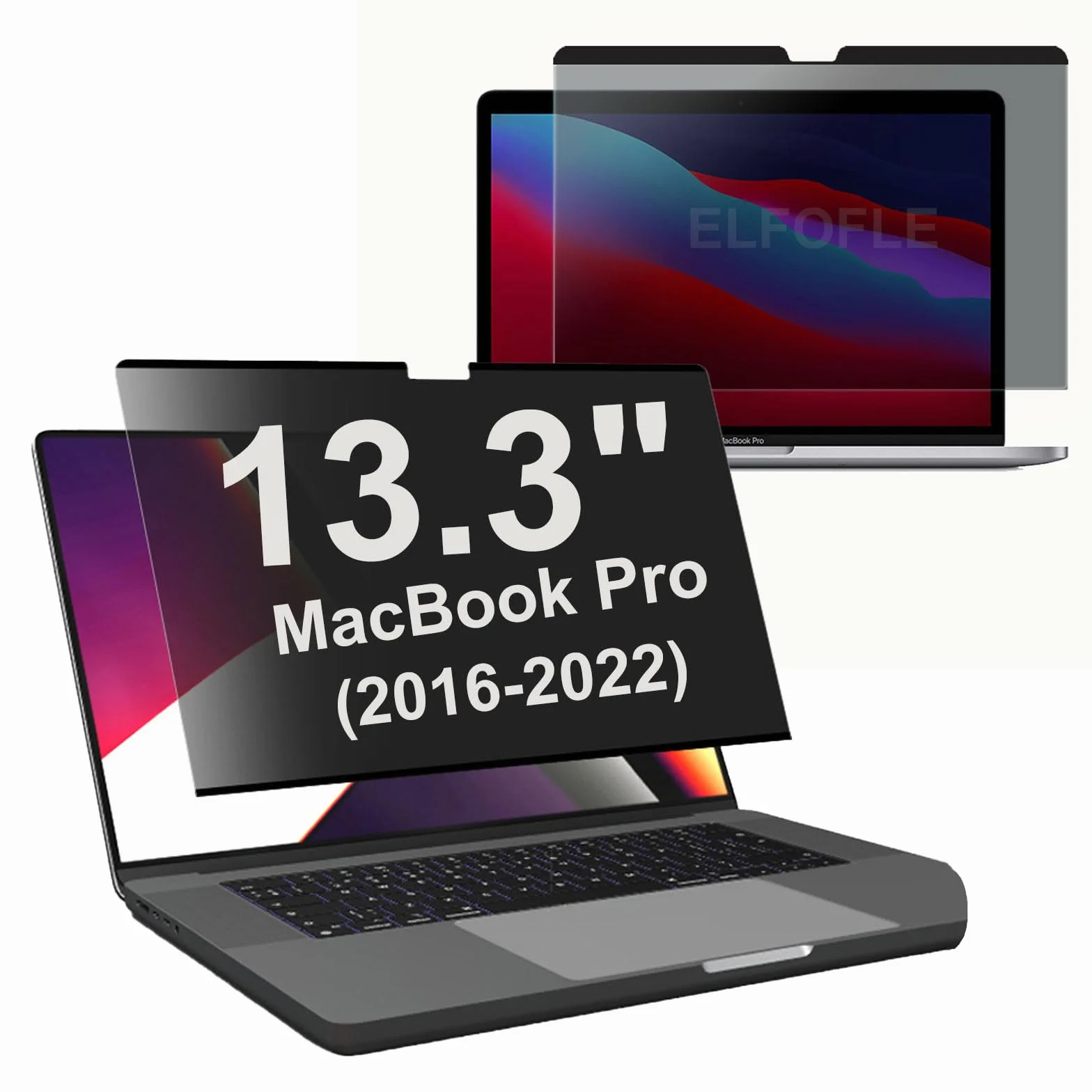 Magnetyczny filtr prywatyzujący do MacBook Pro 13 cali, folia prywatyzująca, Anti-Blue Light Privacy, zdejmowany, niebieskie światło do Mac Pro 13" (2016-2022)