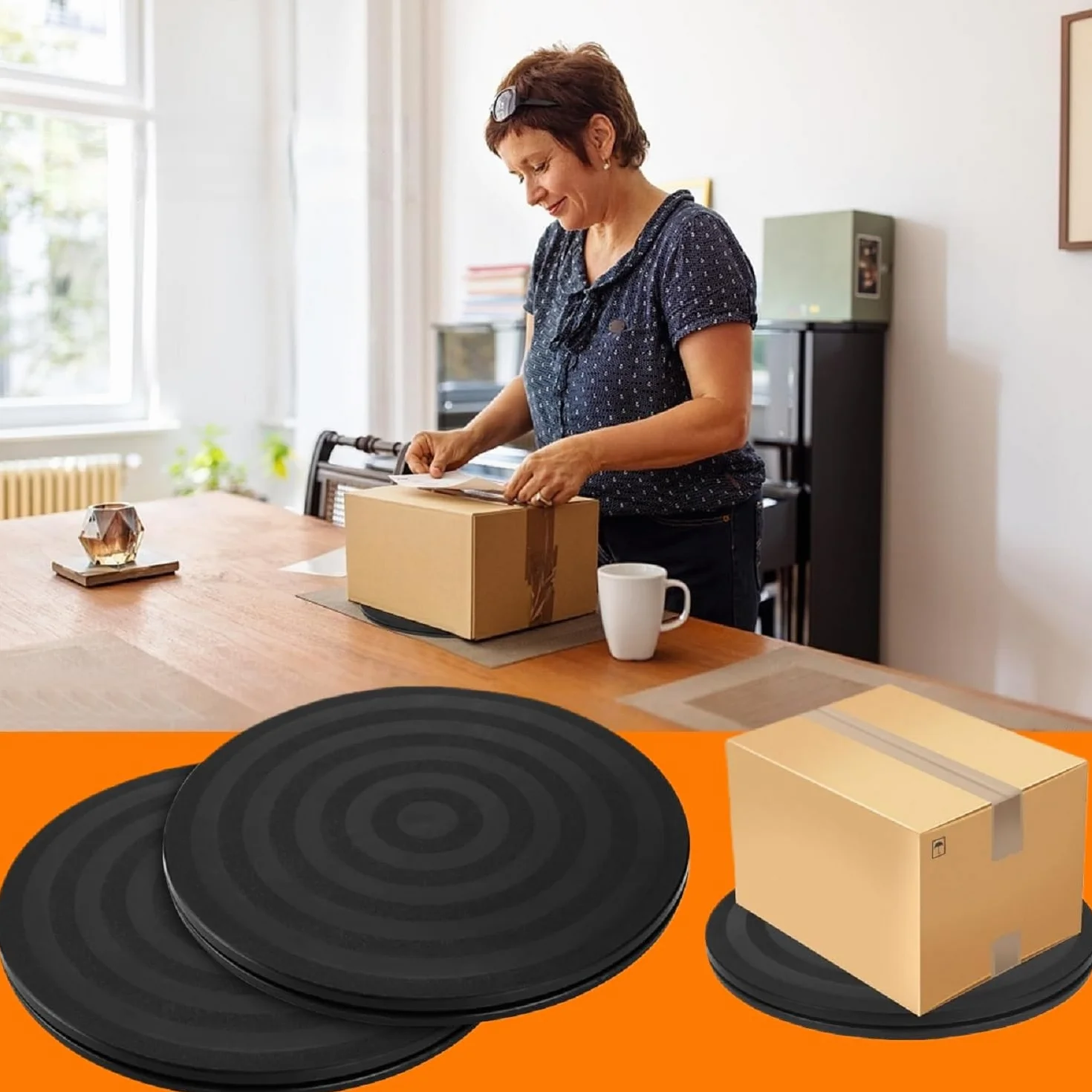 20 cm obracająca się platforma, obrotowa podstawa gramofonu, obrotowy stojak o 360°, gramofon ze stalową kulką, obrotowy talerz do telewizora Rzemiosło Rośliny Bonsai (20 cm)