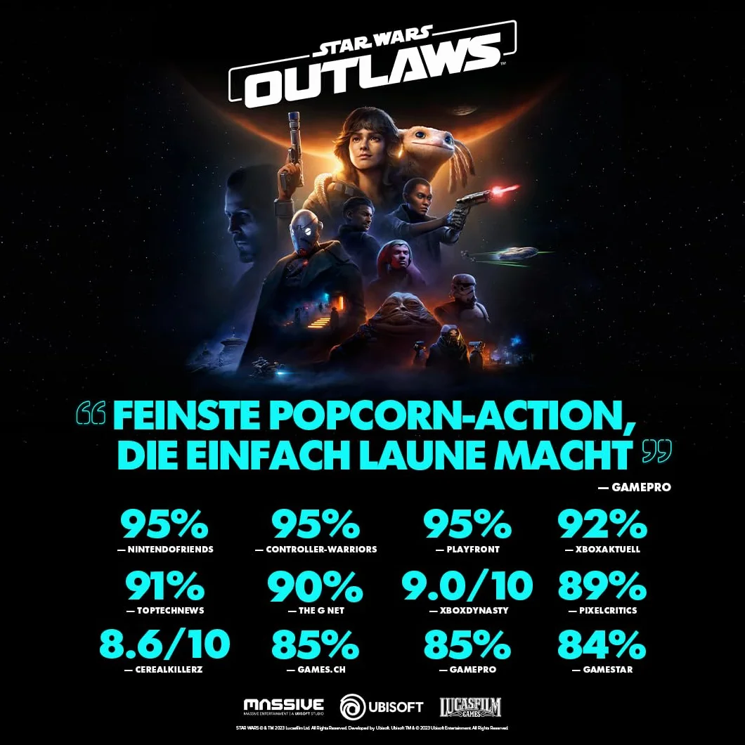 Ubisoft Star Wars Outlaws - Gold Edition (w tym przepustka sezonowa i früheren Zugang) - [Xbox Series X]