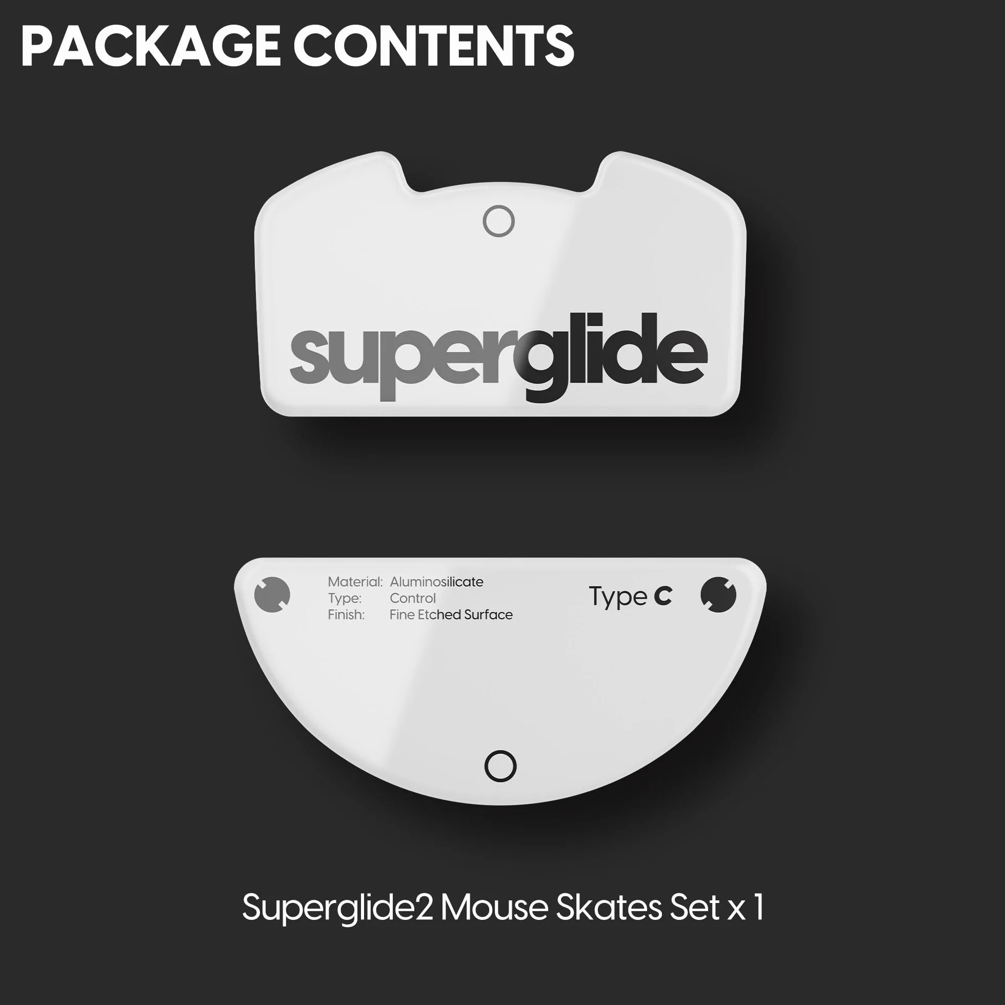 Superglide 2 – nowa regulowana prędkość, teksturowana powierzchnia, najgładsze nóżki/ślizgacze wykonane z bardzo mocnego szkła, gładka i trwała podeszwa do Razer Viper V3 Pro [biała]