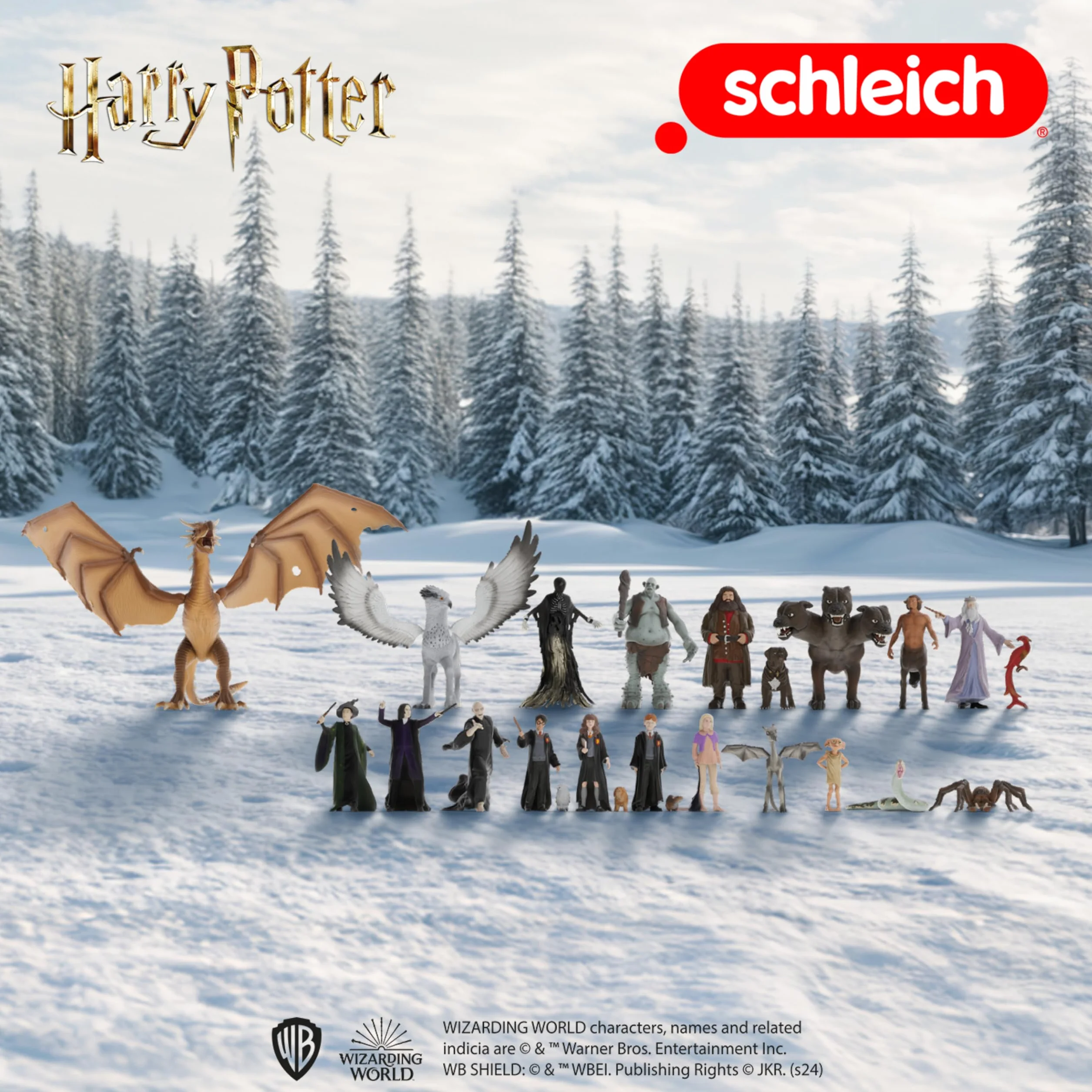 Schleich Harry Potter Kalendarz adwentowy 2025 – 99175 realistyczne figurki kolekcjonerskie 24 figurki prezent dla dzieci od 6 lat