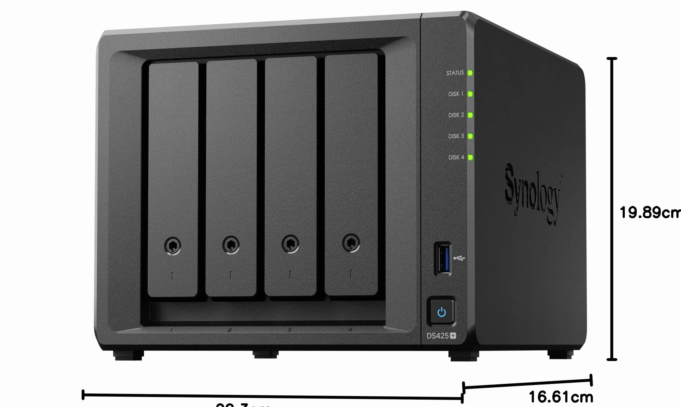 DS425+ 4-Bay Synology NAS – kompaktowe rozwiązanie pamięci masowej z wbudowanym portem 2,5 GbE