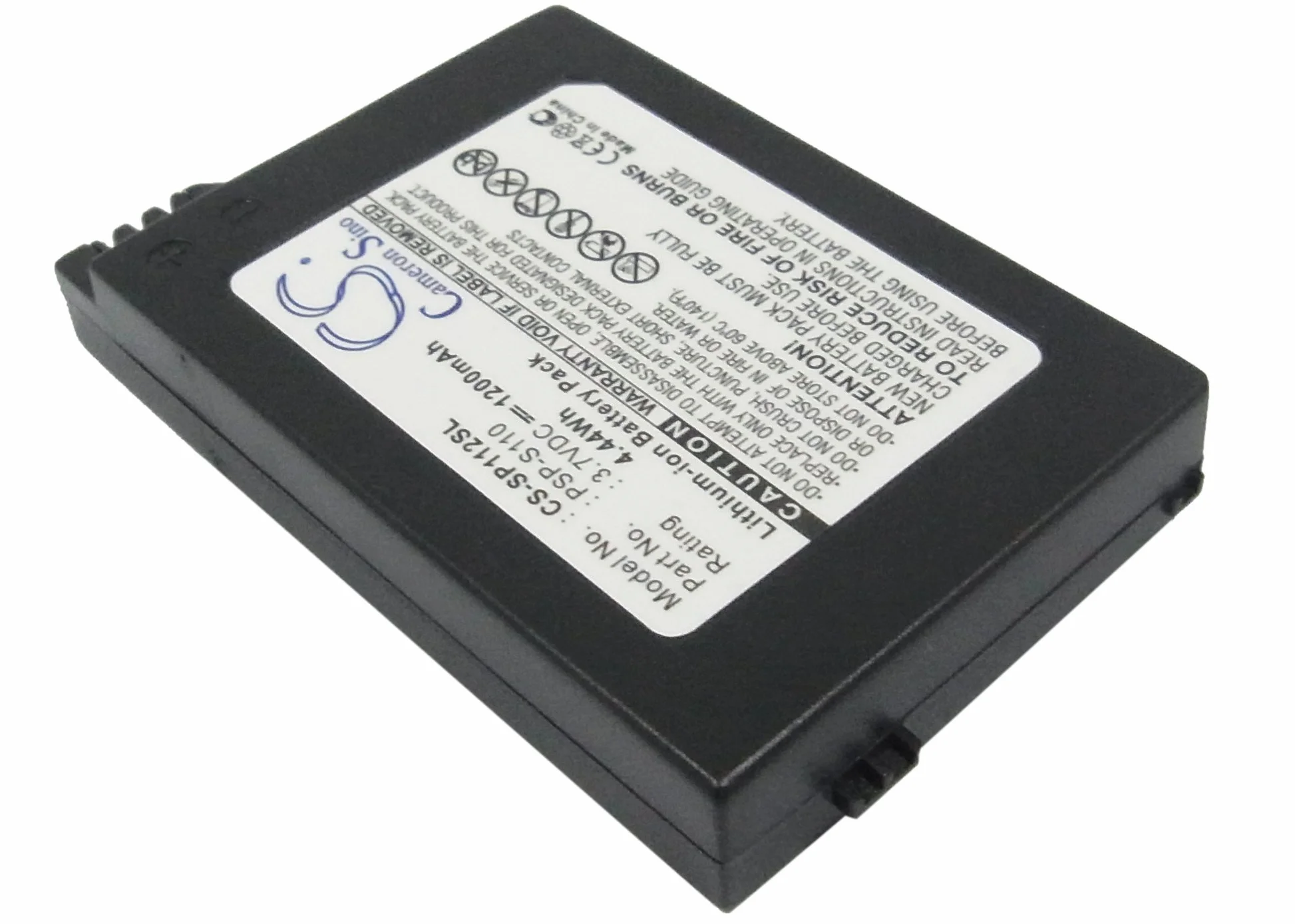 Cameron Sino akumulator do Sony Lite, PSP 2th, PSP-2000, PSP-3000, PSP-3001, PSP-3004, PSP-3008, Silm PN:Sony PSP-S110 1200mAh / 4.44Wh