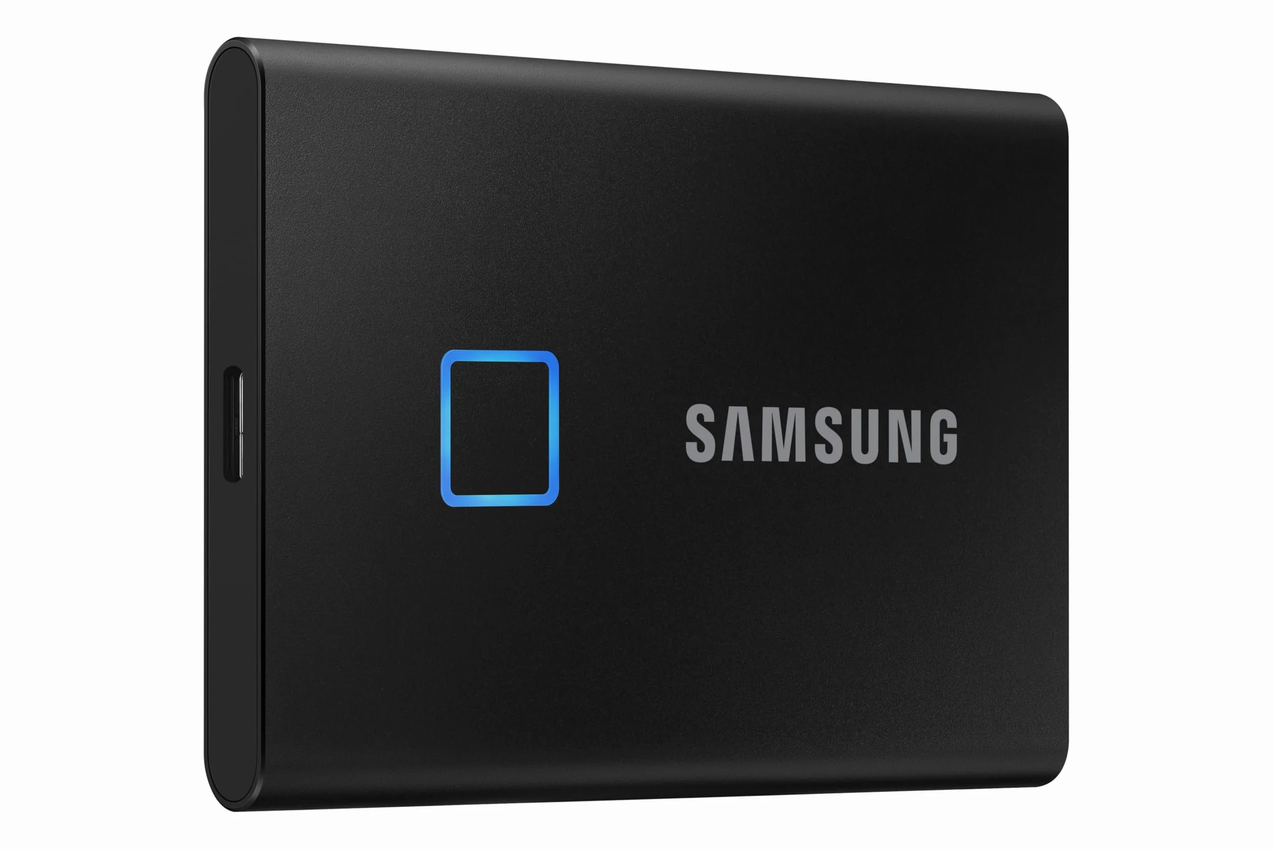 Samsung T7 Touch Portable SSD - 1 TB - USB 3.2 Gen.2 External SSD Metallic Black (MU-PC1T0K/WW)