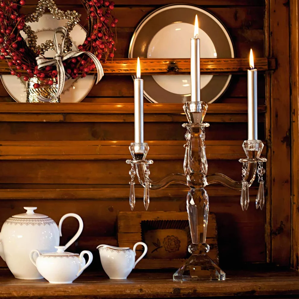 Villeroy & Boch Akcesoria retro kandelabr 3-ramienny 41.4 cm szkło przezroczysty