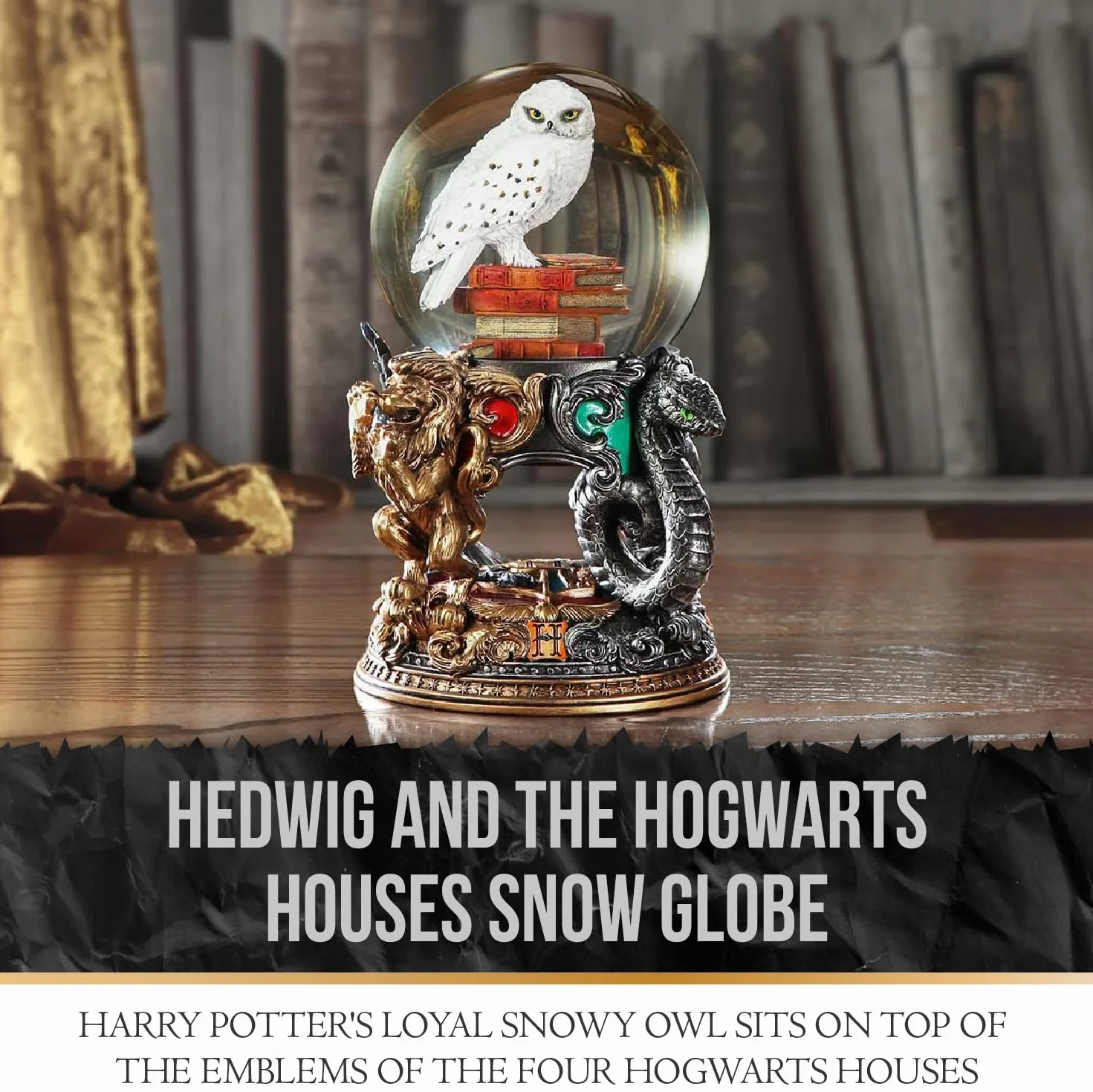 Nemesis Now Oficjalnie licencjonowana kula śnieżna Hedwig Harry Potter, wielokolorowa, 18,5 cm