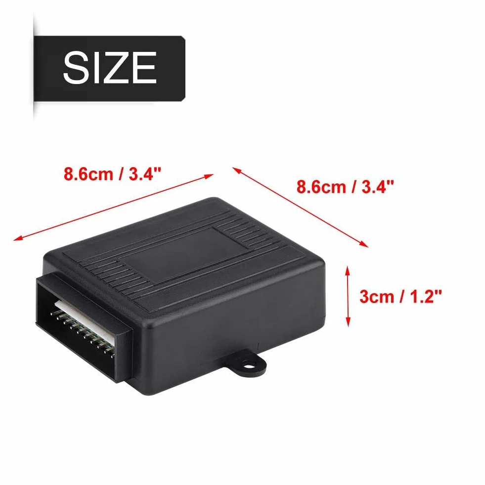 Cerradura de puerta de coche universal Gorgeri, sistema de entrada sin llave, kit de control remoto de bloqueo central remoto con caja de control