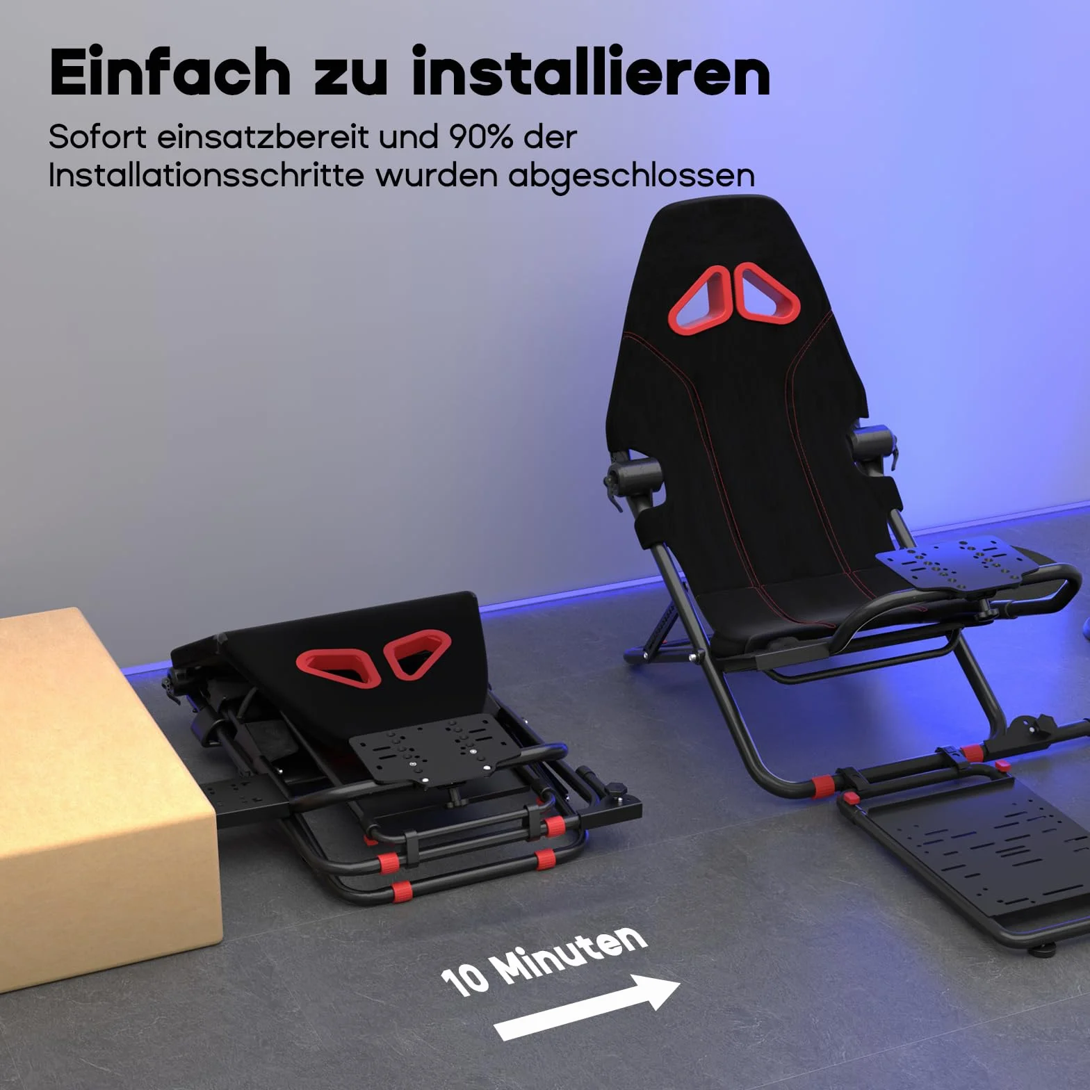 DIWANGUS Racing Seat, stojak na kierownicę do Logitech G923, G920, G29, G27, G25, składany stojak na kierownicę, nadaje się do Thrustmaster T248X, T248, T300Rs, TX, T150, PS4, PS5, Xbox 360, Xbox