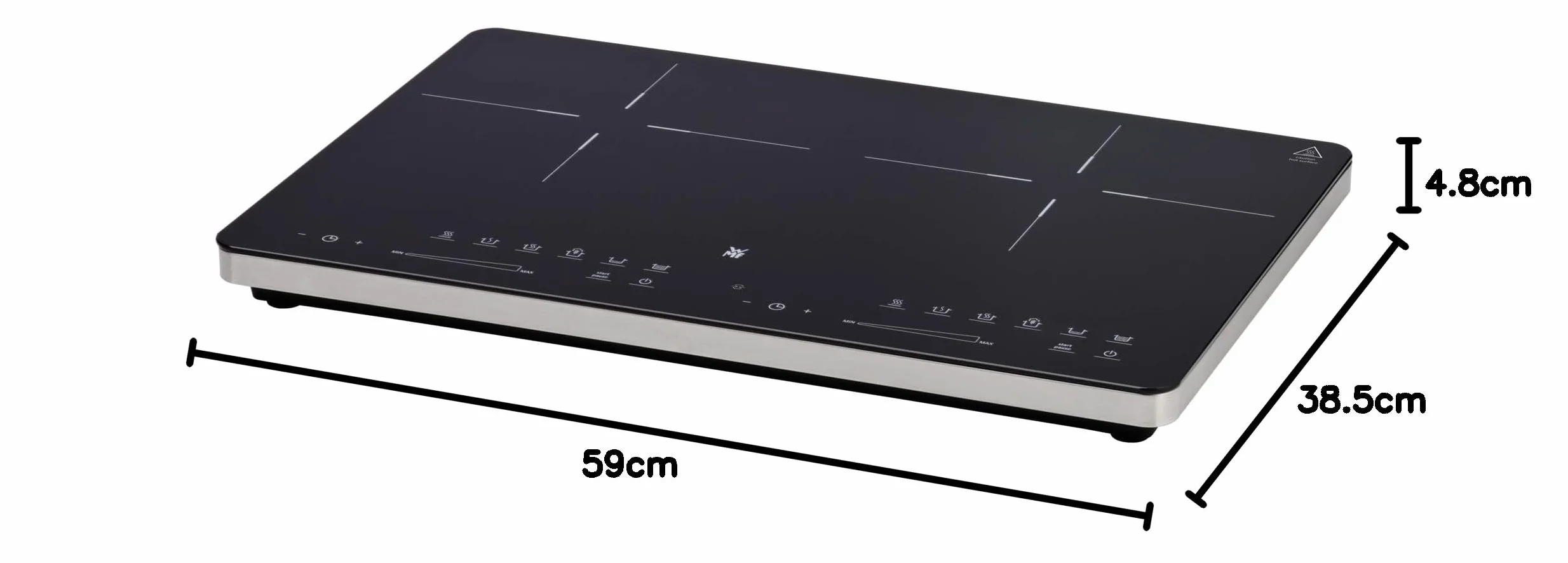 WMF Kult X podwójna płyta indukcyjna 3500 W ceramika szklana 28 cm