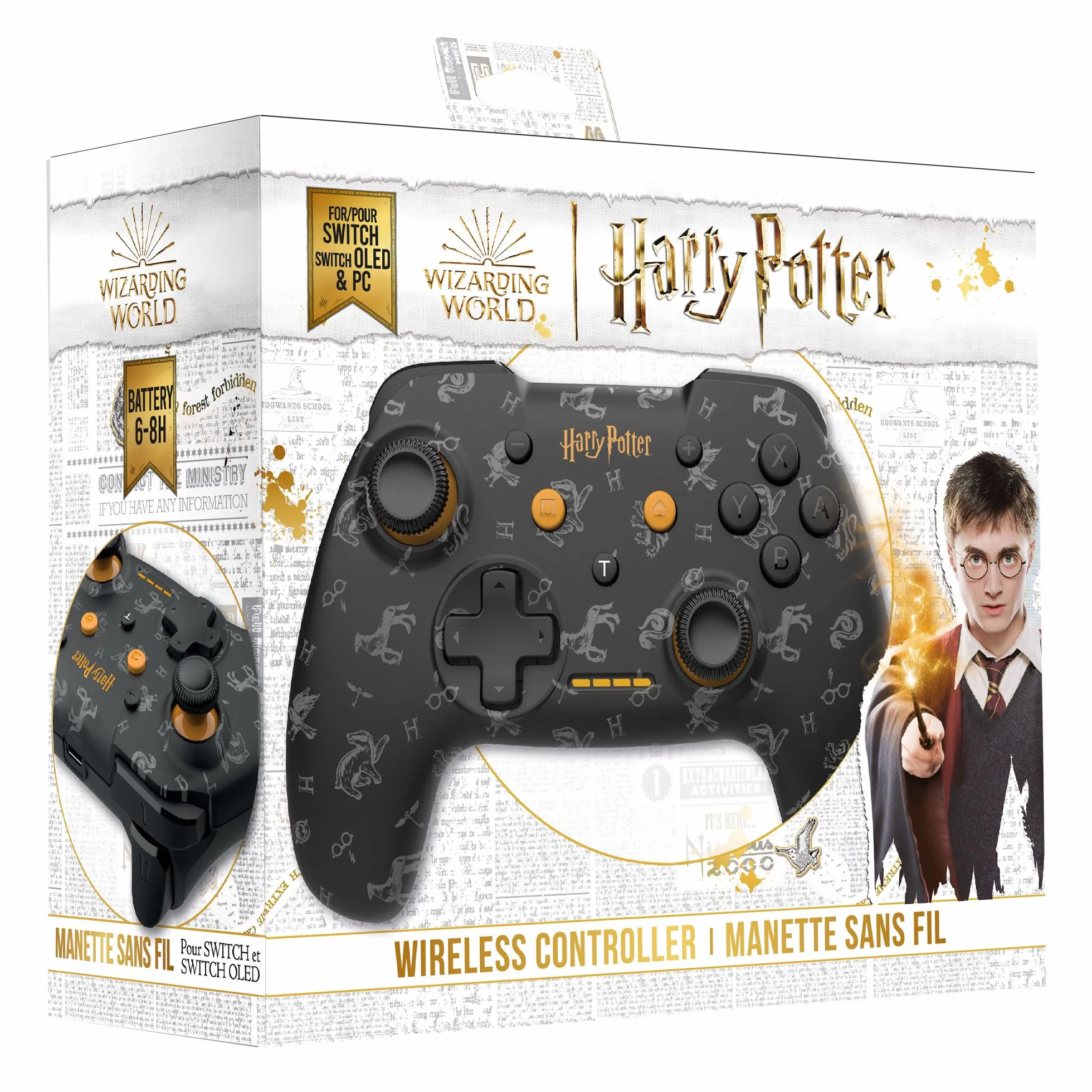 Freaks and Geeks Harry Potter Gryffindor bezprzewodowy kontroler Nintendo Switch