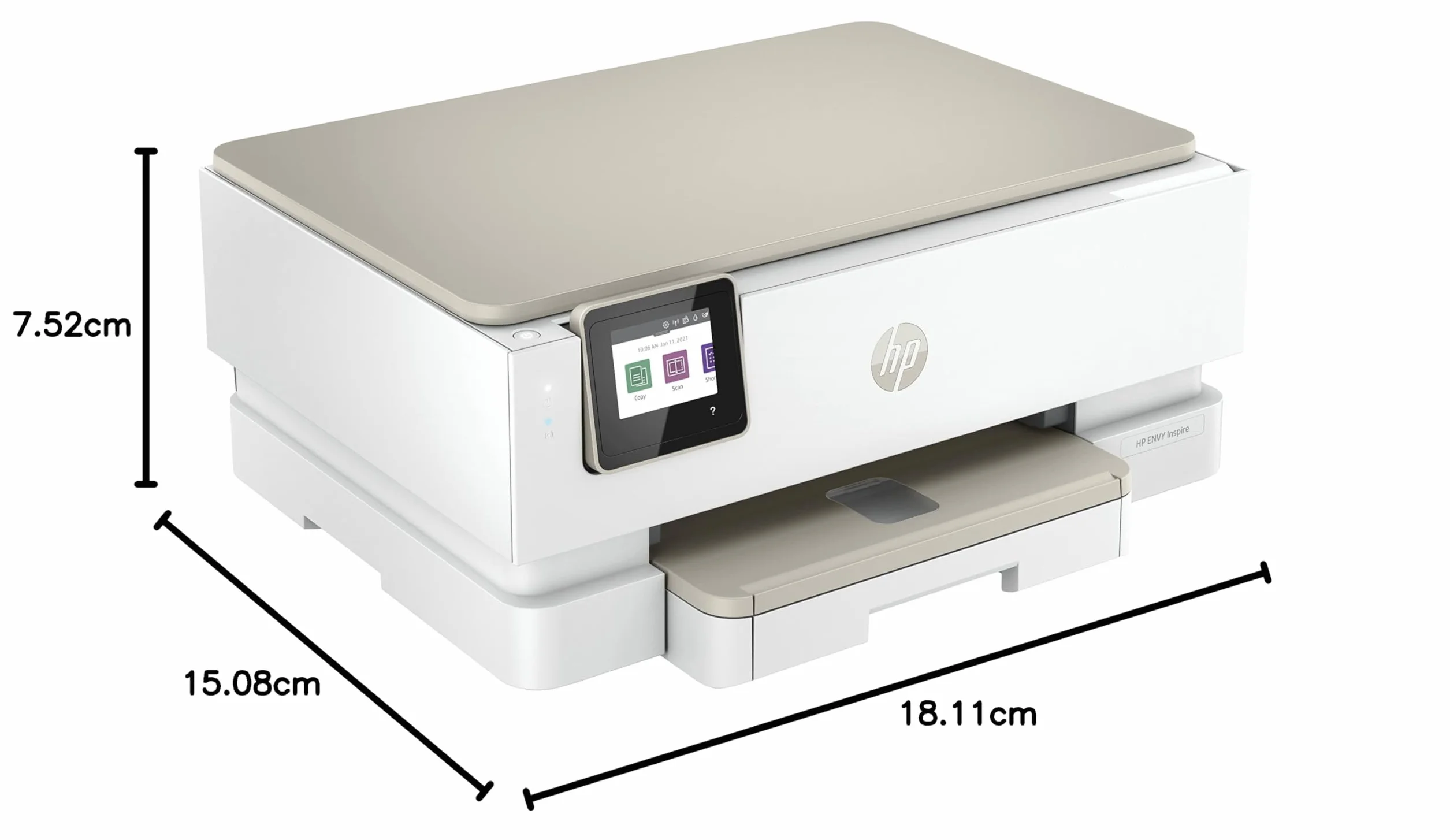 Drukarka HP Envy Inspire 7220e All In One - kolorowa drukarka atramentowa - 6 miesięcy Instant Ink w zestawie z HP+ (ksero, skanowanie, drukowanie, zdjęcie, A4, Recto/Verso, Wifi), biała