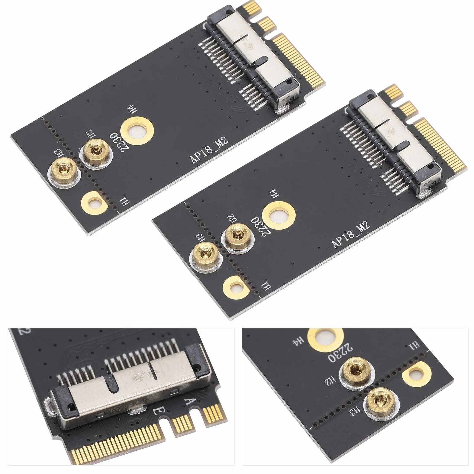 Acouto 2 szt. Adapter do Karty Interfejsu OS X do NGFF BCM94360CS2 BCM943602CS OS X M 2 1 BCM943602 Adapter NGFFAdapter NGFF Karta Adaptera Interfejsu
