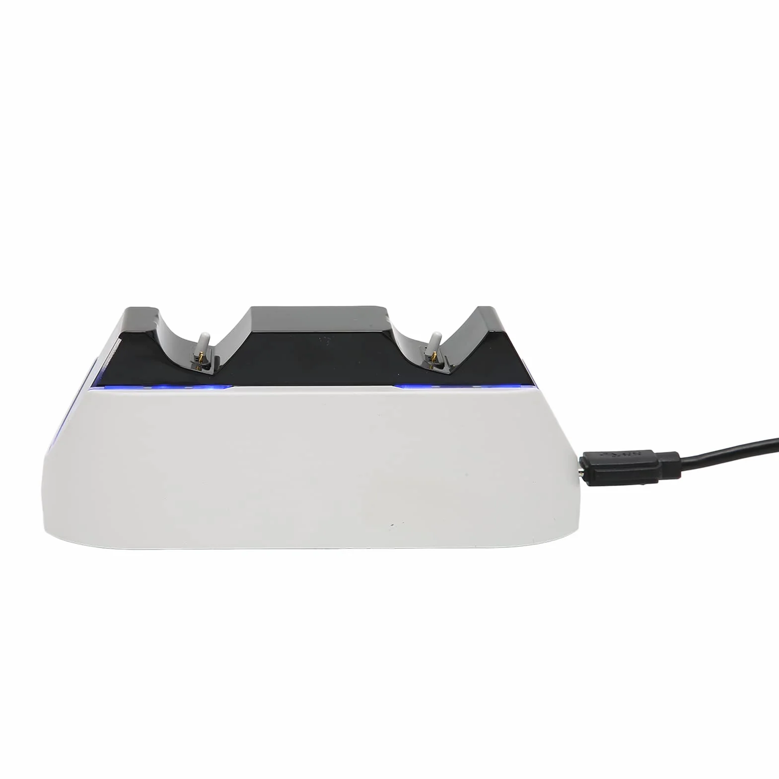 Stacja Szybkiego ładowania dla PS5, Stacja ładująca Kontrolera Dual Sense z Podkładką Antypoślizgową, Szybkie ładowanie 2 Godziny, Automatyczny Wskaźnik LED, Akcesoria do ładowarki Kontrolera PS5