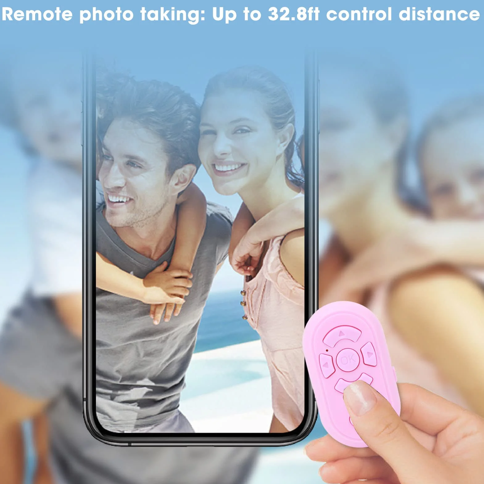 Zdalne Sterowanie Bezprzewodowe Bluetooth Tiktok, Pilot Przewijania Palca do Tabletów Telefonicznych, Przewijanie Przewijania Stron, Odczyt Wideo Migawka Aparatu Selfie Remote