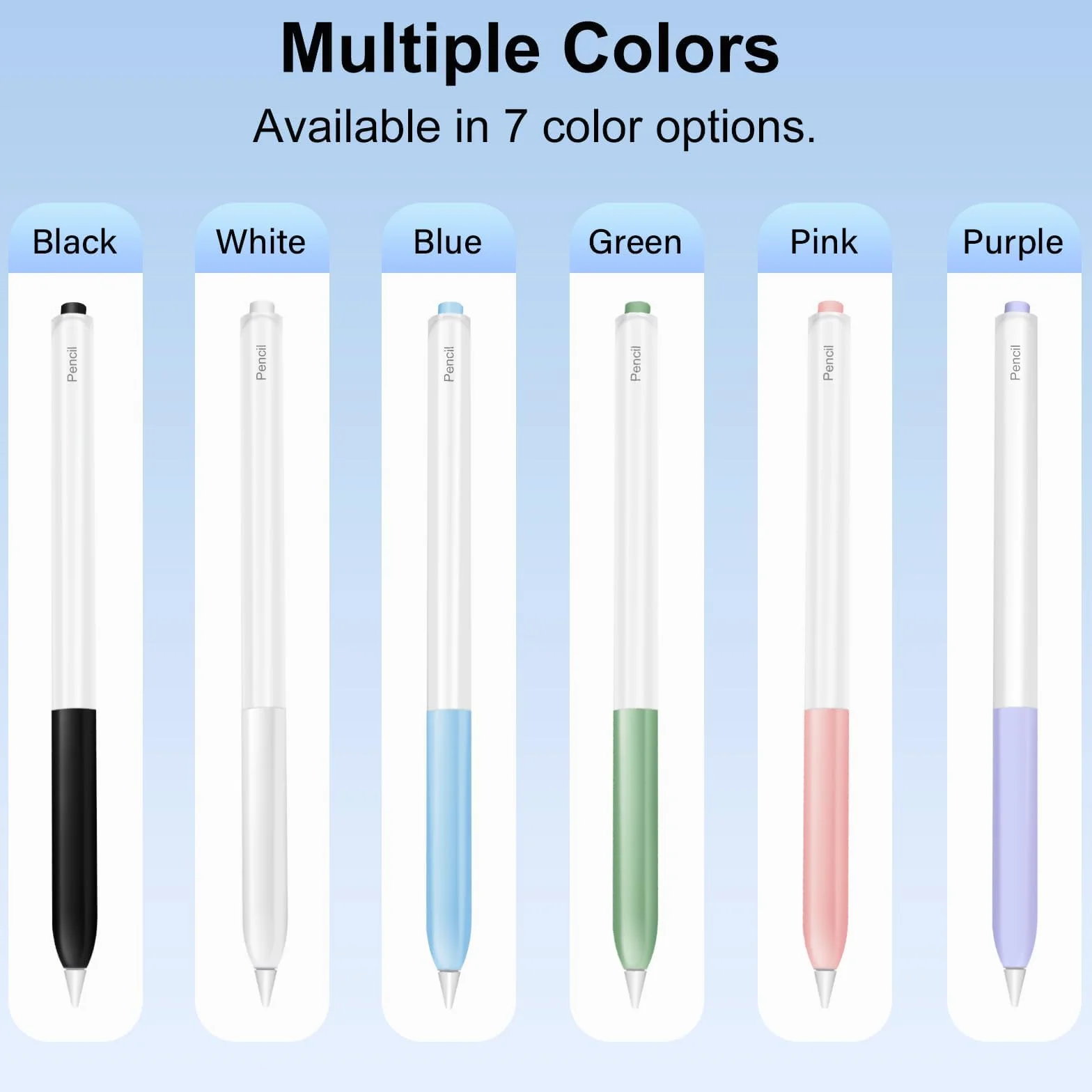 Etui do Apple Pencil 2. generacji i Apple Pencil Pro, etui na Apple Pencil silikonowe etui - adsorpcja magnetyczna / bezprzewodowe ładowanie/funkcja Double Tap / Ergonomiczna konstrukcja biała