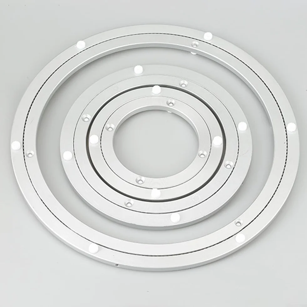 Przyjazna dla majsterkowiczów podstawa Lazy Susan, obrotowy stół obrotowy ze stopu aluminium do kreatywnego użytku (25 cm)