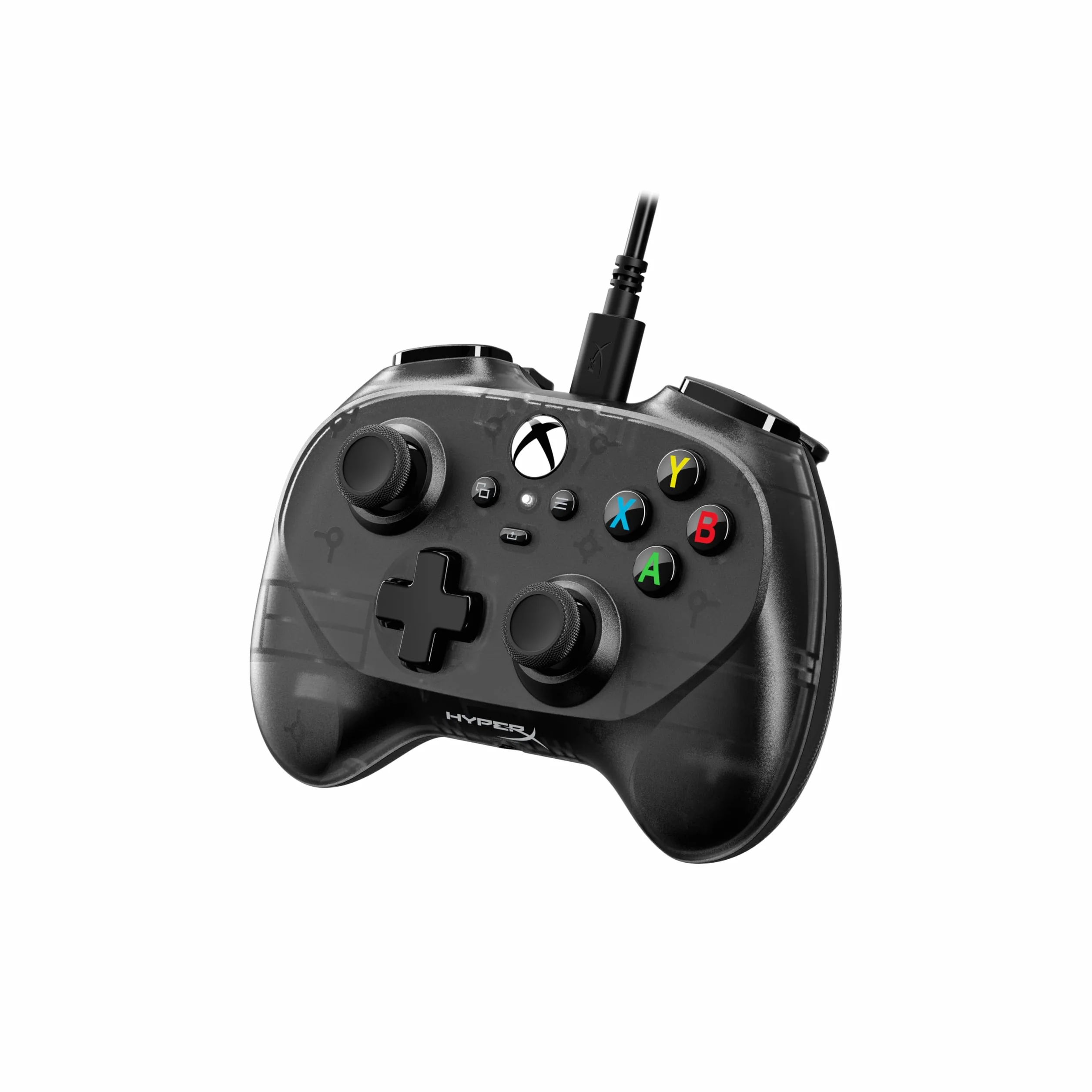 HyperX Clutch Both Mini - przewodowy kontroler do gier do konsoli Xbox One, Xbox Series X|S, Windows 10/11, Steam Deck, Android, czarny