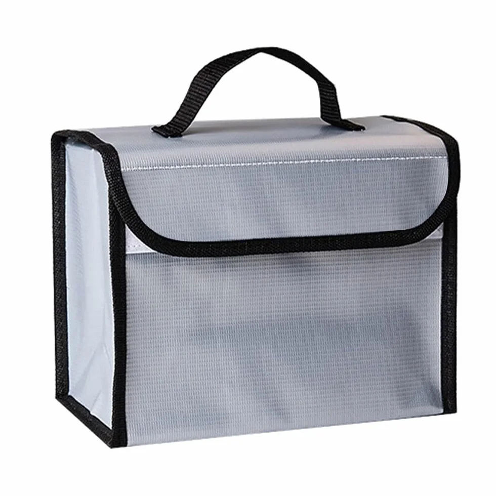 WANGCL Przeciwwybuchowa Ognioodporna Torba Lipo Wodoodporna na Baterie - Duża Torba na Ramię do Przechowywania Baterii Drona 215 x 155 x 115 mm