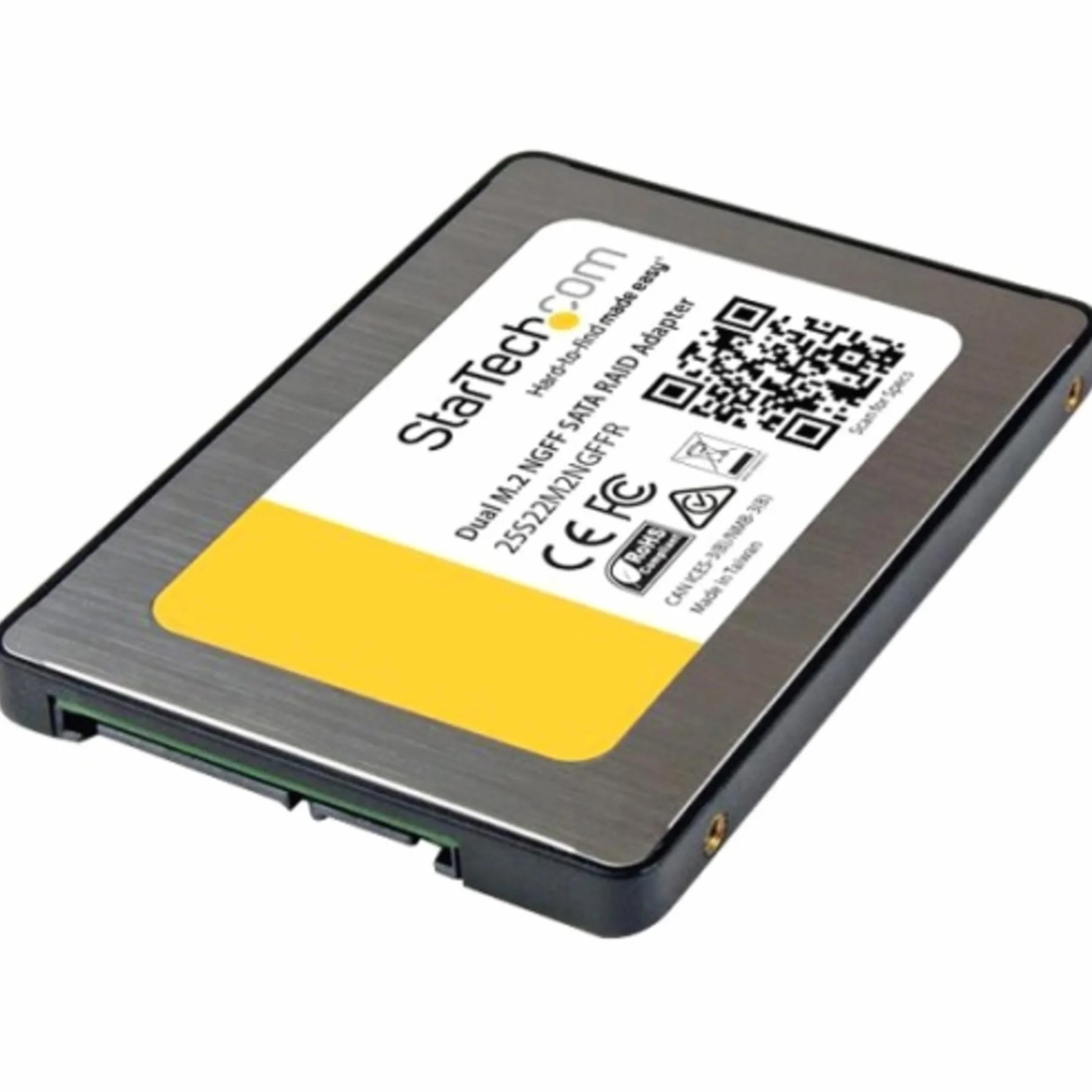 StarTech.com Adapter Dual M.2 SATA z RAID (2 x M.2 SSD na 2,5 cala SATA (6 Gb/s) adapter RAID/konwerter z obsługą TRIM)