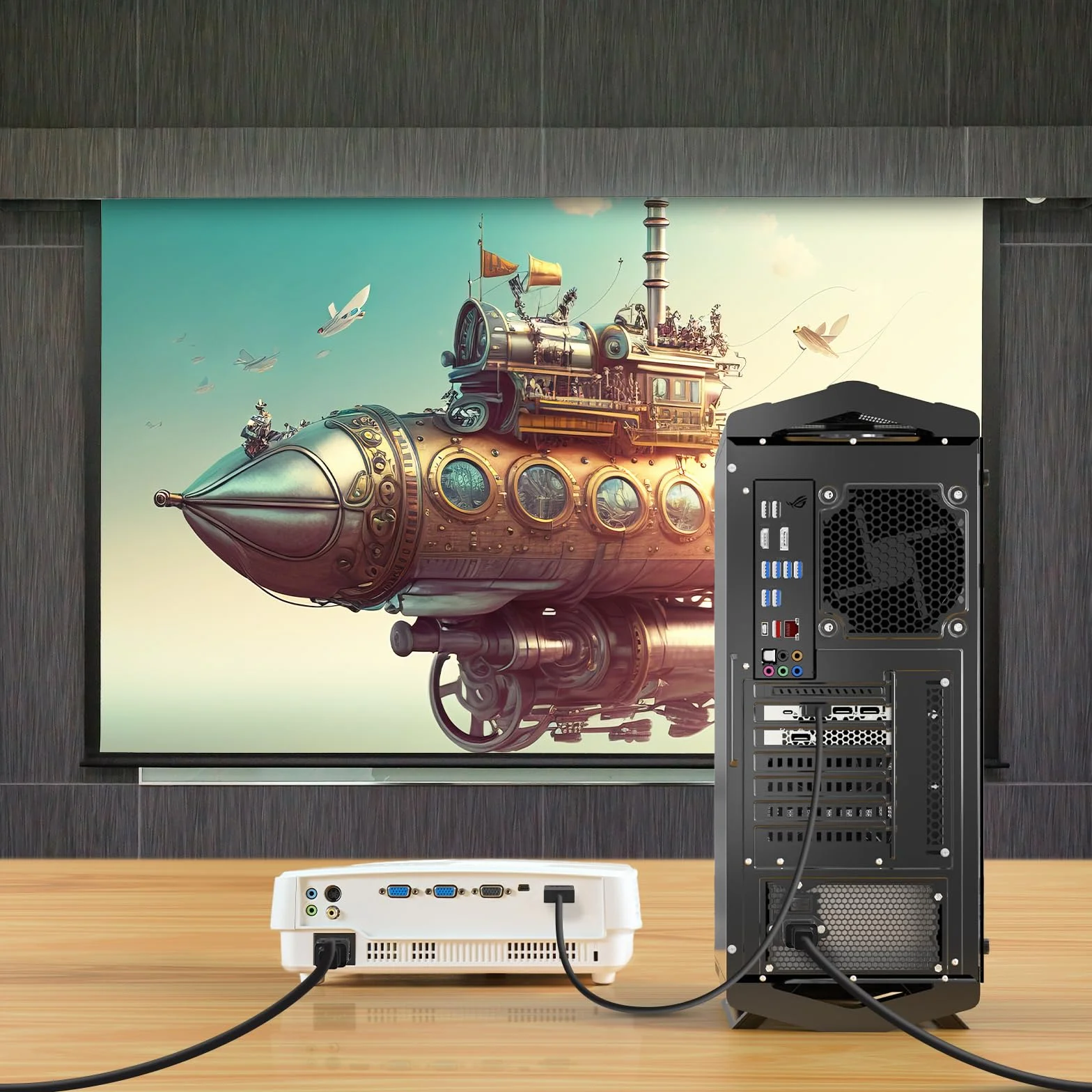 VIEVRE 4K Displayport na HDMI, DP na HDMI, adapter do portu HD z transmisją audio i dobrą rozdzielczością, kompatybilny z monitorem, laptopem, projektorem, telewizorem